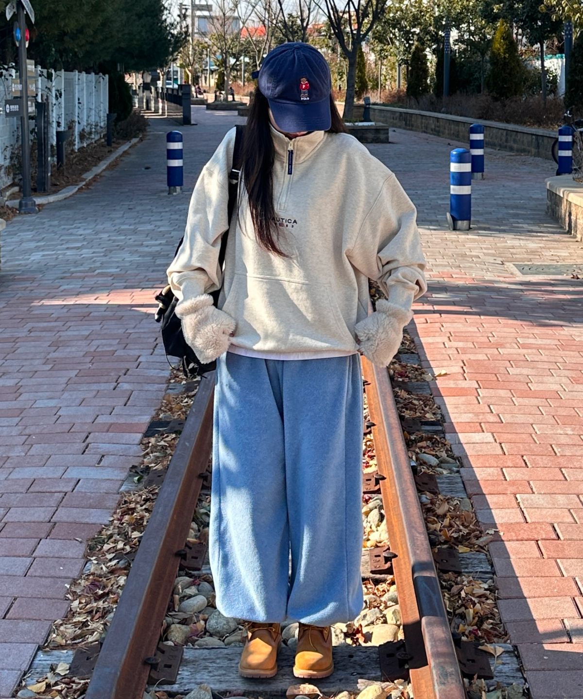 노티카(NAUTICA) 83플래그 하프집업 스웨트셔츠 NSW4635