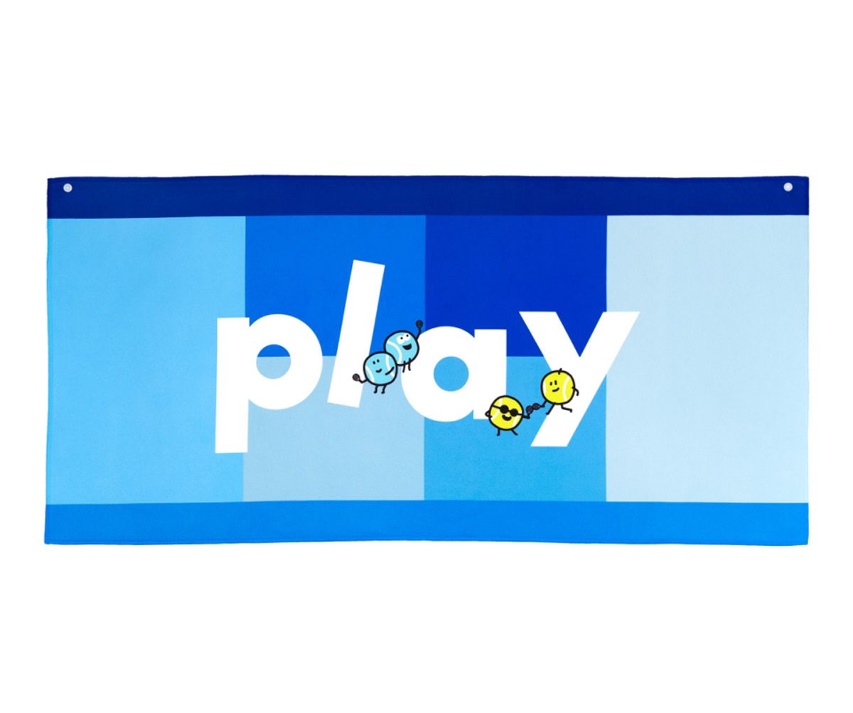 인볼(IN BALL) 테니스 스포츠 타월 블루 Play