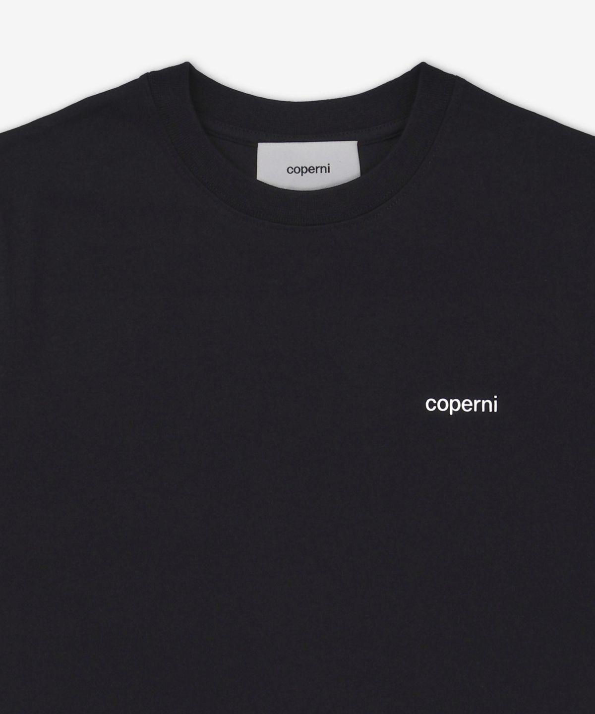 코페르니(COPERNI) 로고 박시핏 반소매 티셔츠 - 블랙 / COPJS03504BLK
