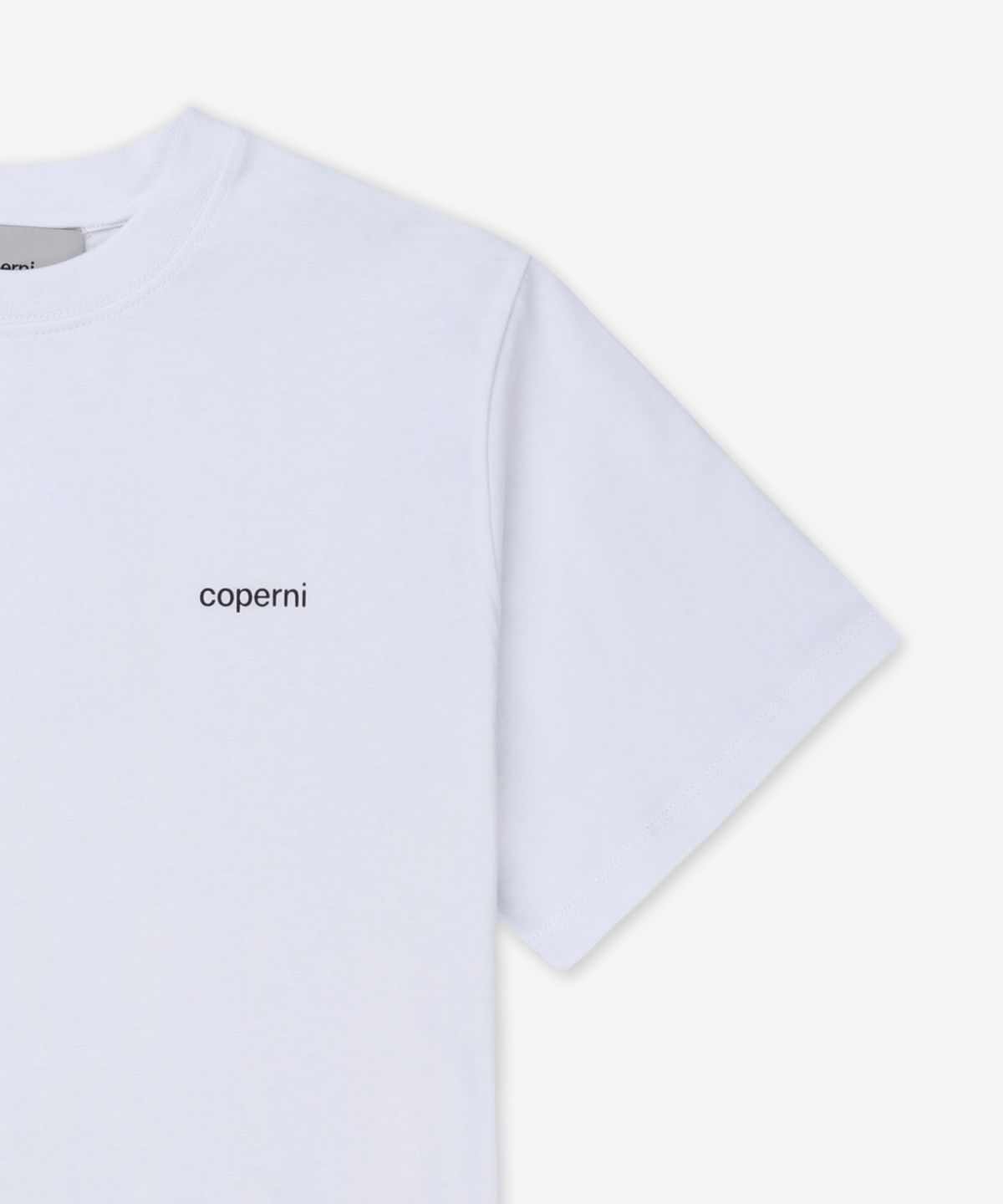 코페르니(COPERNI) 로고 박시핏 반소매 티셔츠 - 화이트 / COPJS03504WHITE