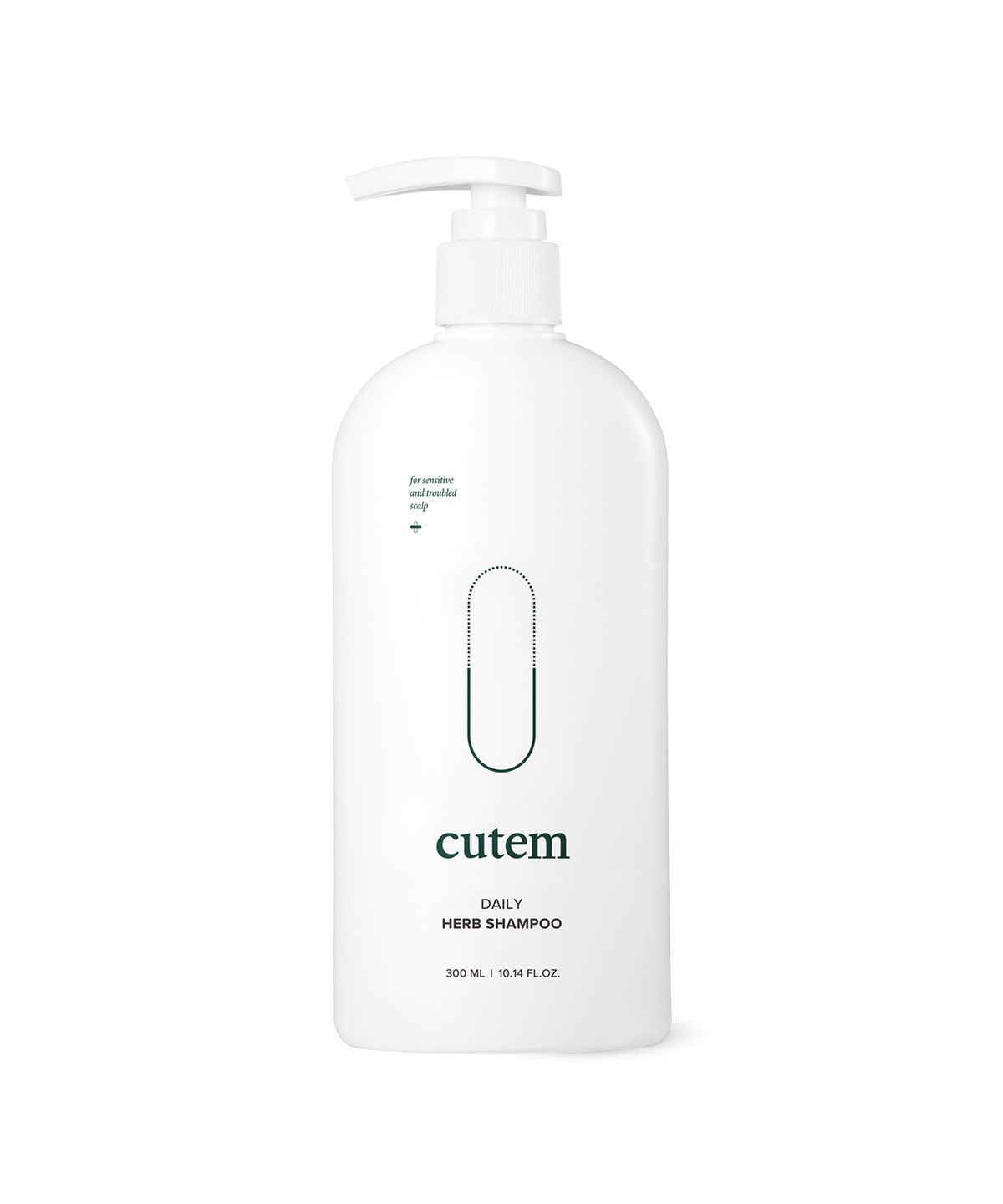 큐템(CUTEM) 데일리 허브 샴푸 300ml
