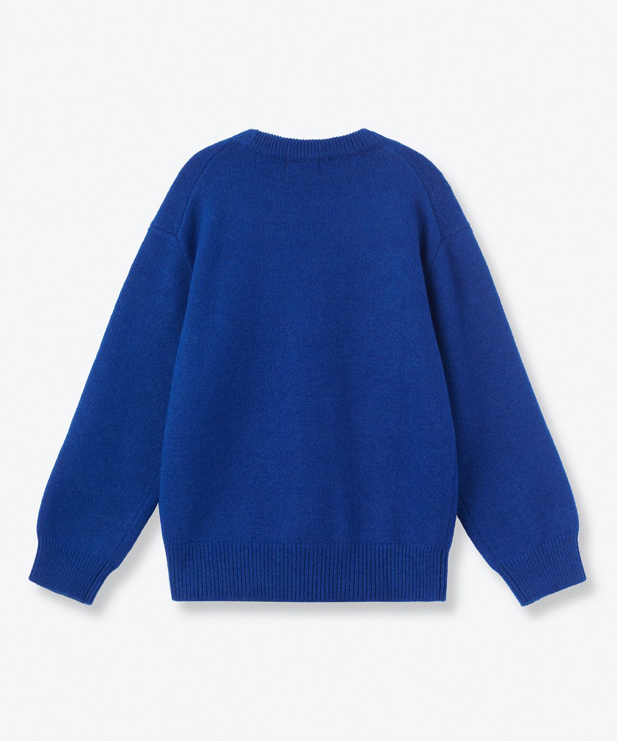 무신사 스탠다드 키즈(MUSINSA STANDARD KIDS) 에센셜 크루 넥 니트 [블루]