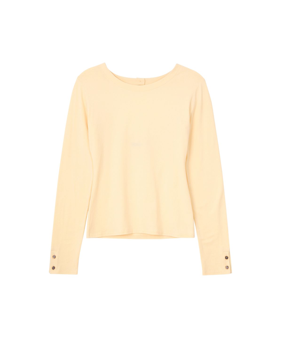 살롱 드 욘(SALON DE YOHN) Back Point Sleeve T_ Ivory