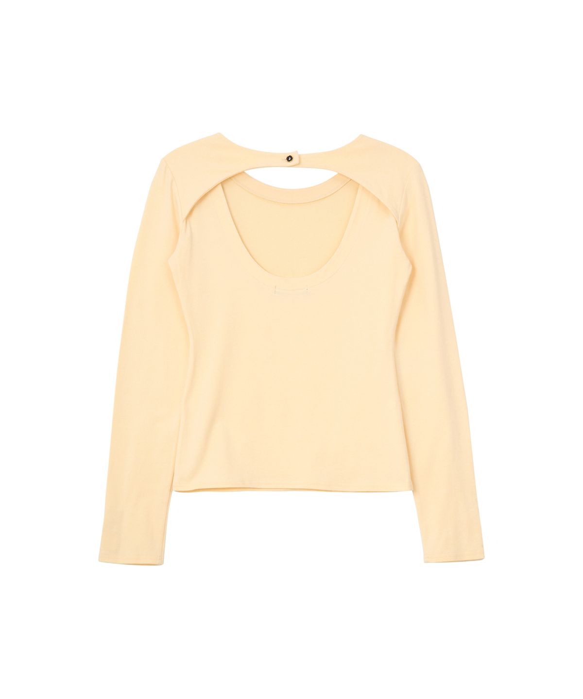 살롱 드 욘(SALON DE YOHN) Back Point Sleeve T_ Ivory