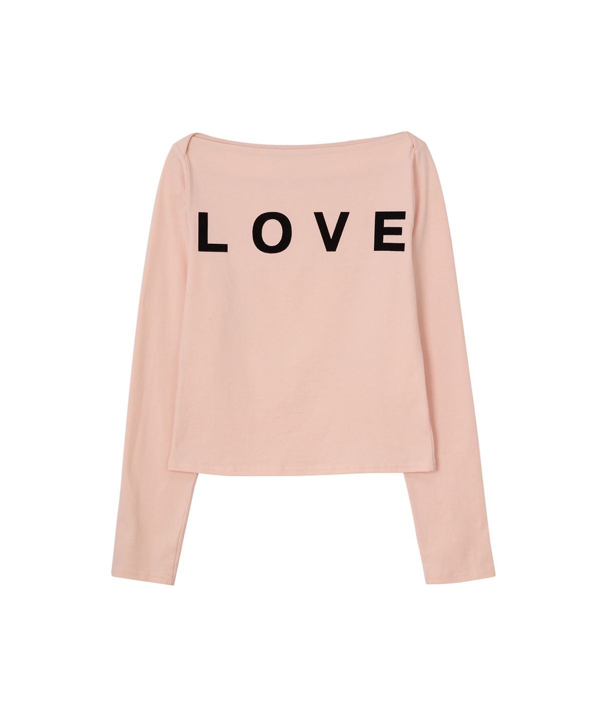 살롱 드 욘(SALON DE YOHN) Love Boat Neck T_ Pink
