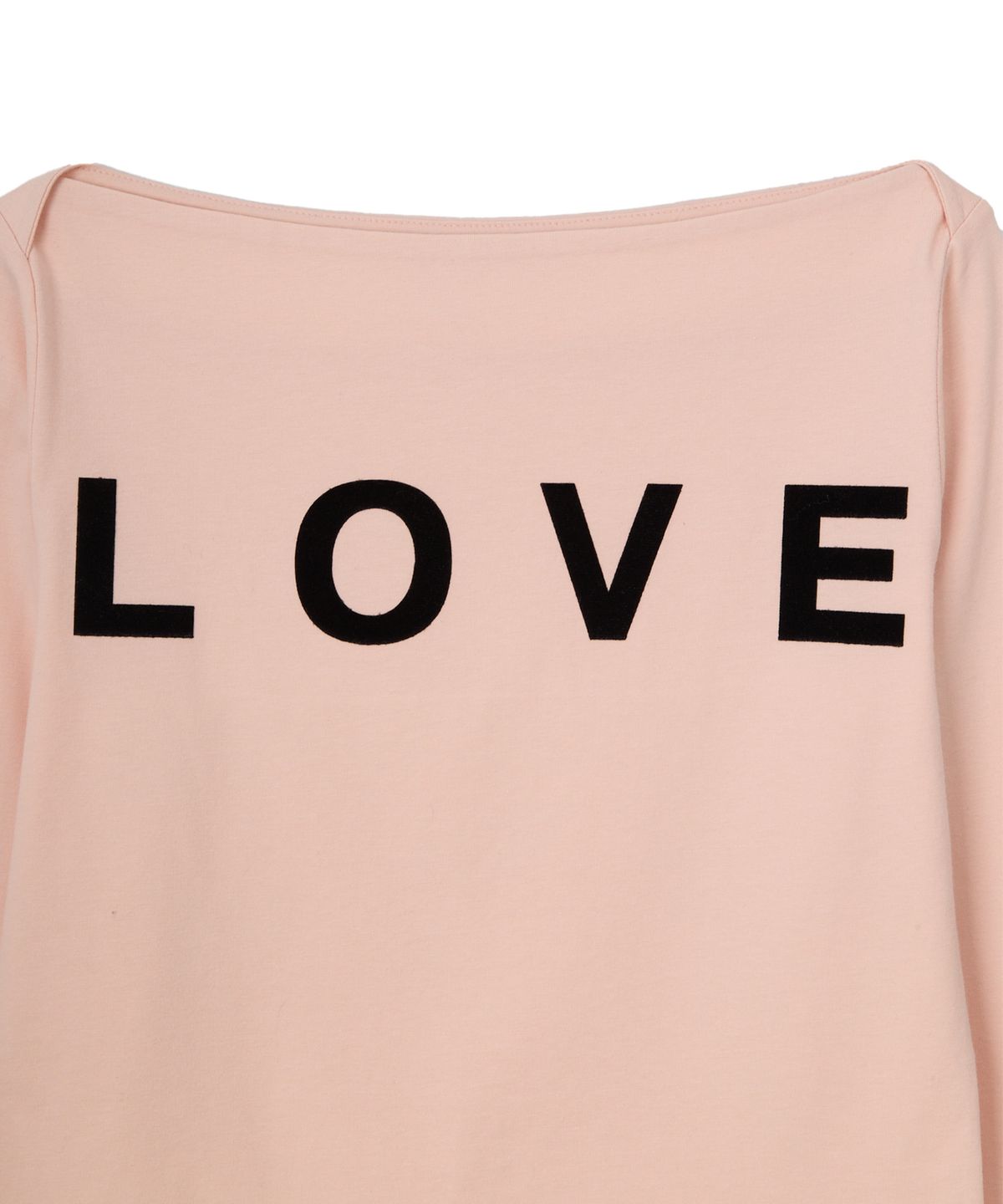 살롱 드 욘(SALON DE YOHN) Love Boat Neck T_ Pink