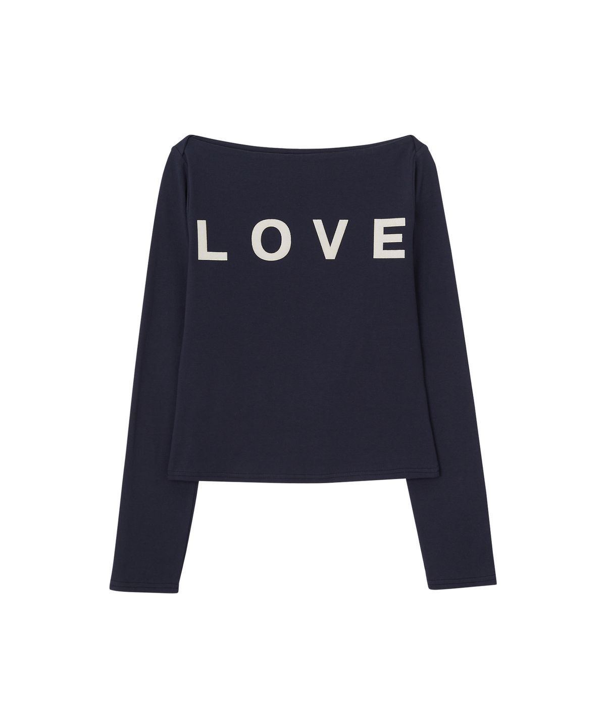 살롱 드 욘(SALON DE YOHN) Love Boat Neck T_ Navy