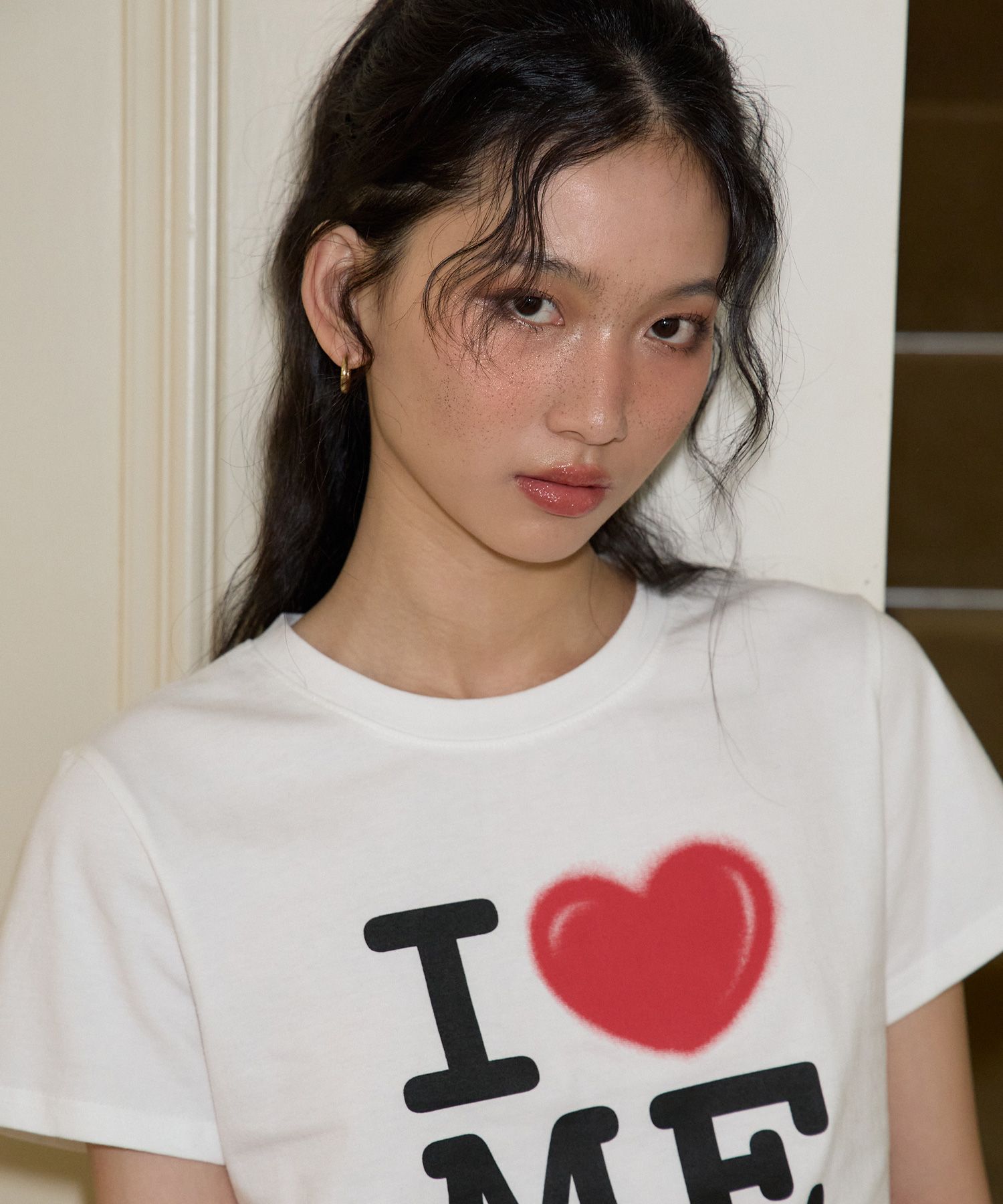 SALON DE YOHN☆Love Crop T_3color★韓国人気★ MUSINSA公式 | SALON DE YOHN I Love Me Crop T_ White