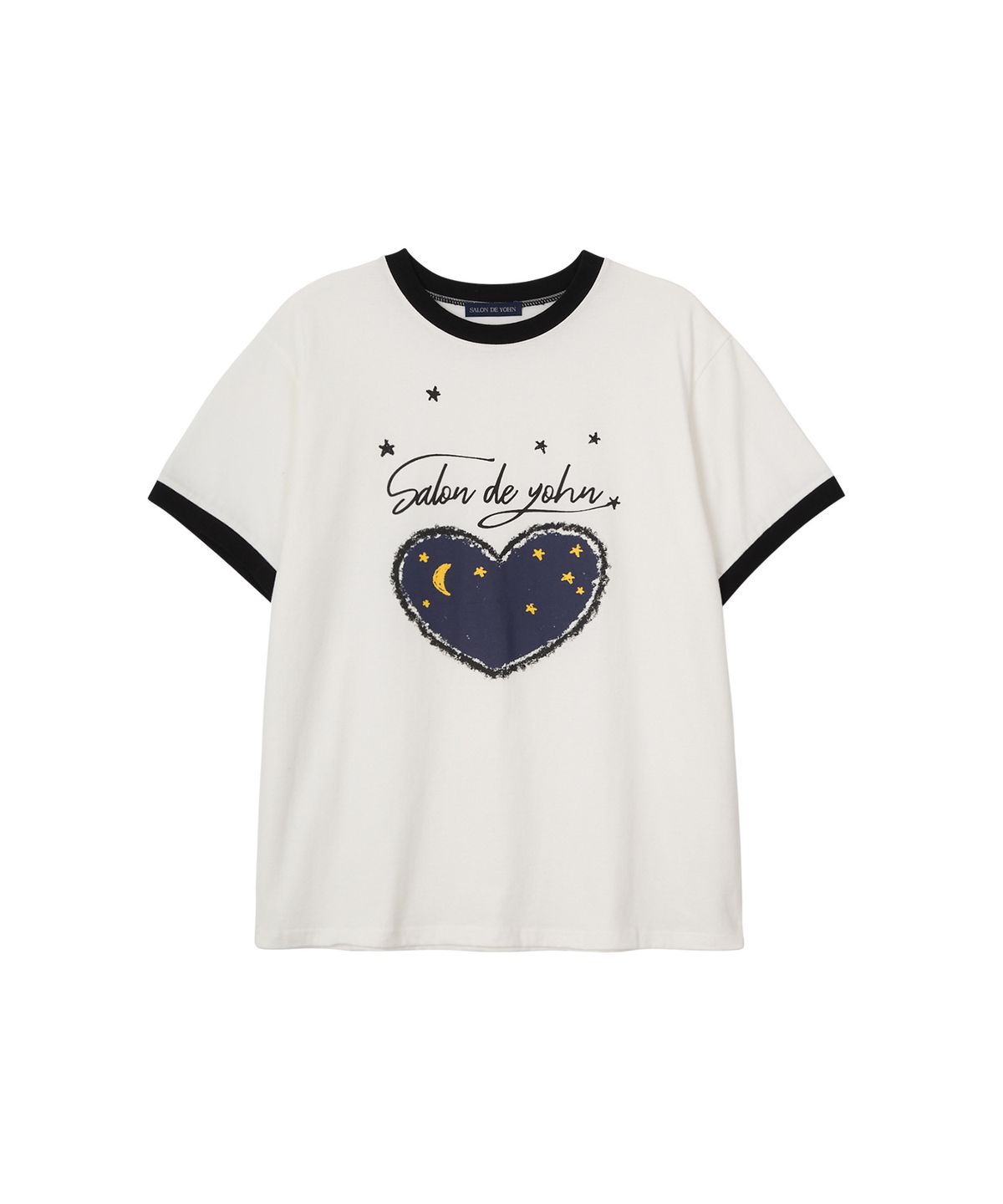 살롱 드 욘(SALON DE YOHN) Heart Loose Fit Short Sleeve T