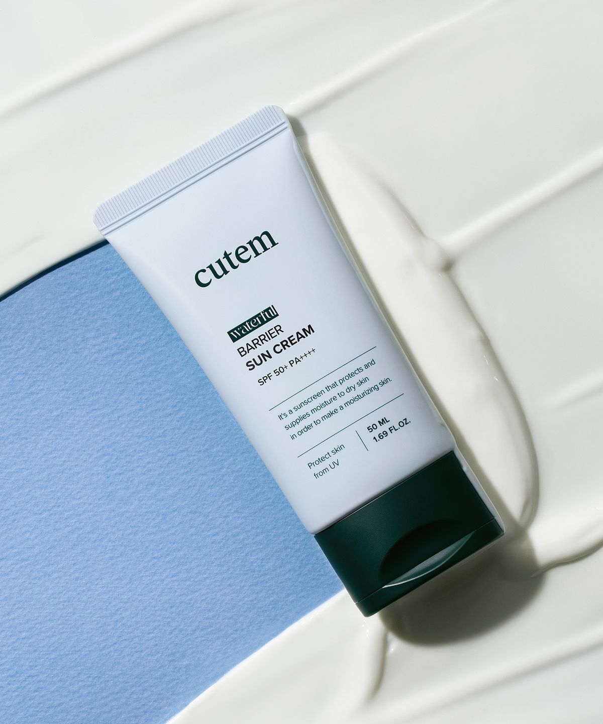 큐템(CUTEM) 워터풀 베리어 선크림 50ml