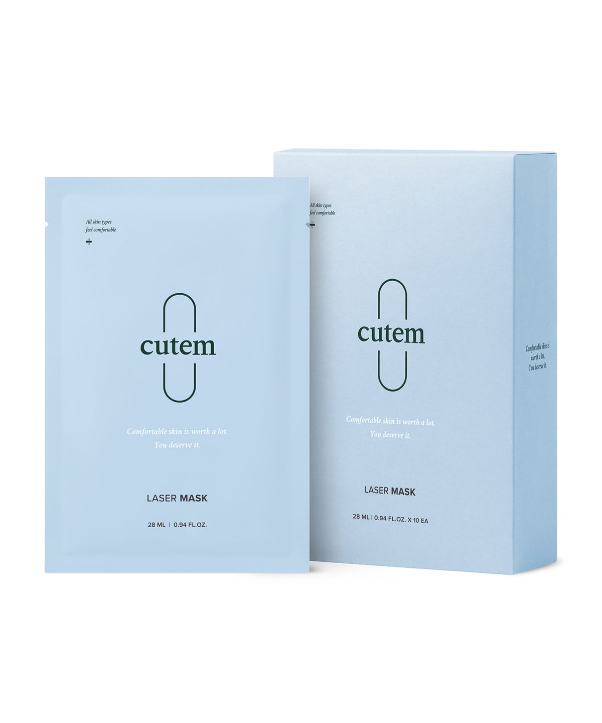 큐템(CUTEM) 레이저 마스크 세트(10ea)