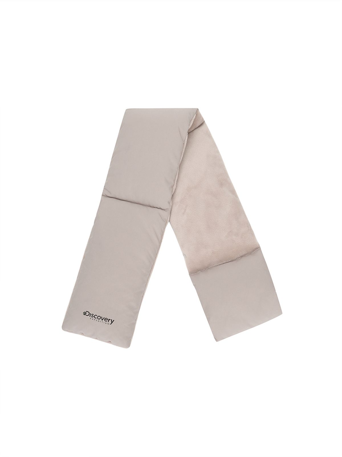 디스커버리 익스페디션(DISCOVERY EXPEDITION) 레스터 로고프린트 패딩 머플러 (BEIGE2)