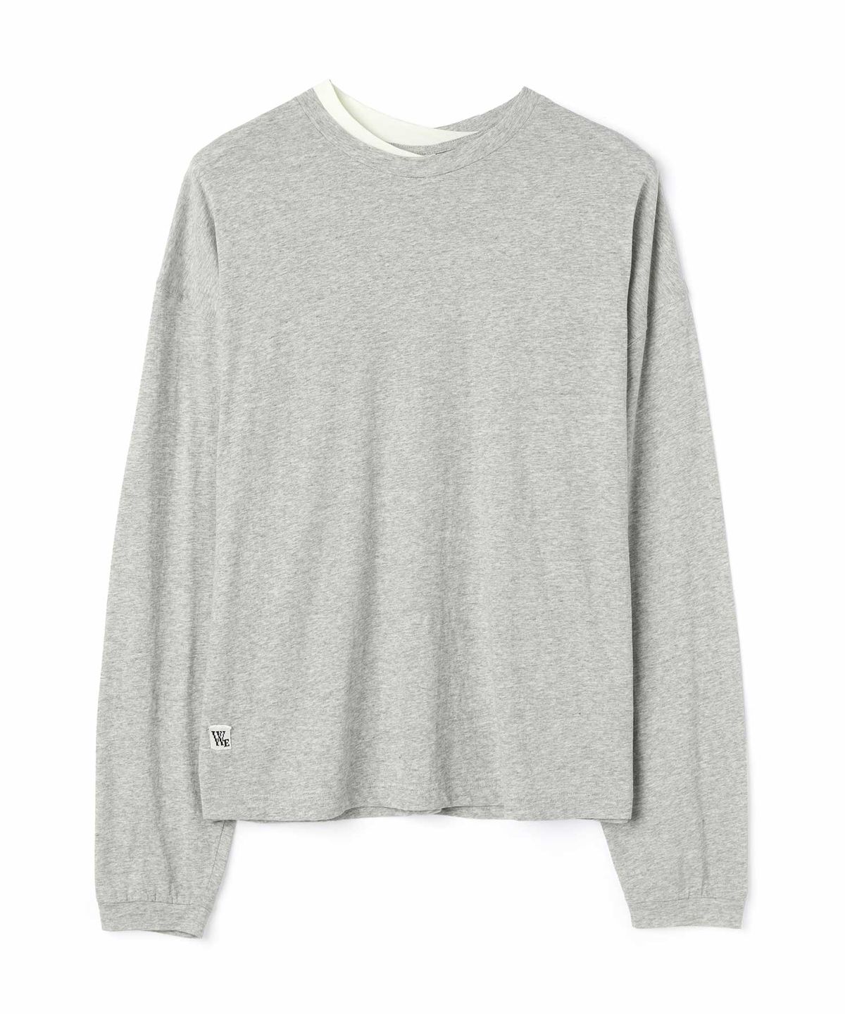 더블유엠씨(WMC) 더블넥 롱슬리브_GREY