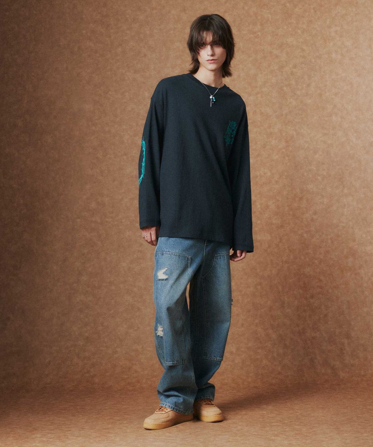 더블유엠씨(WMC) 더블니 데님_BLUE