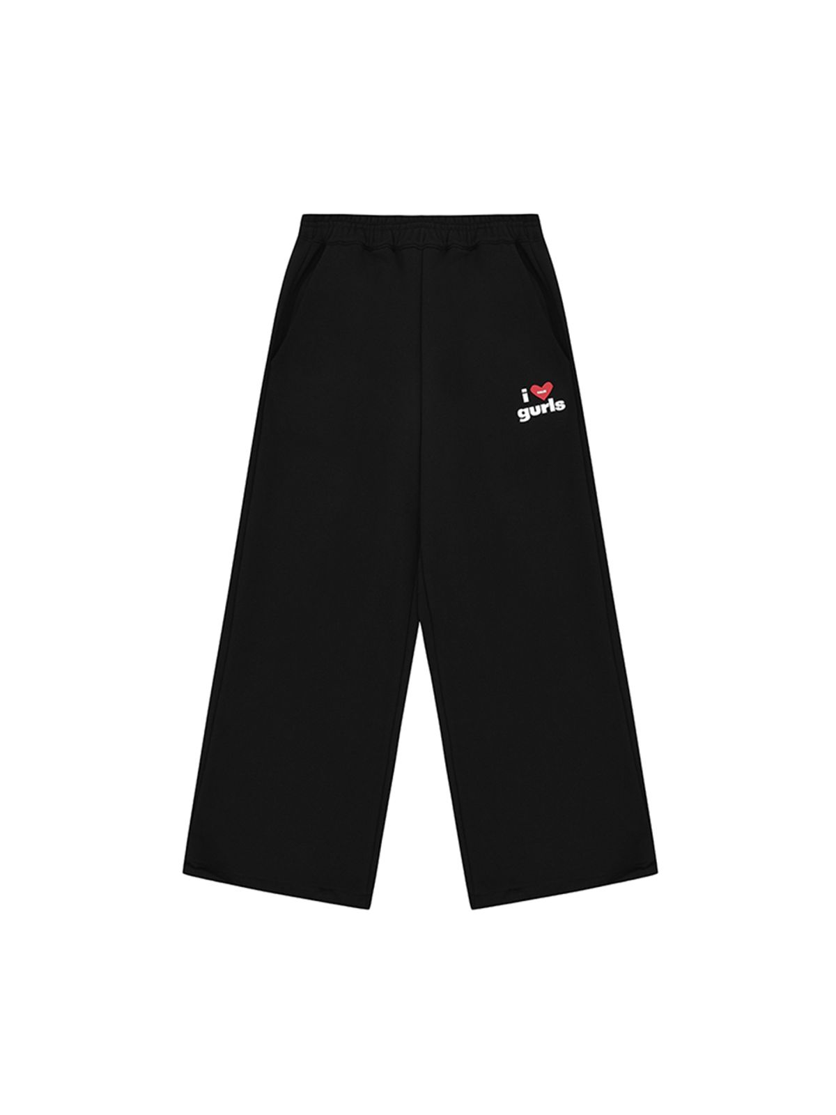 에즈이프 캘리(ASIF CALIE) GURLS LOGO SWEAT PANTS BLACK