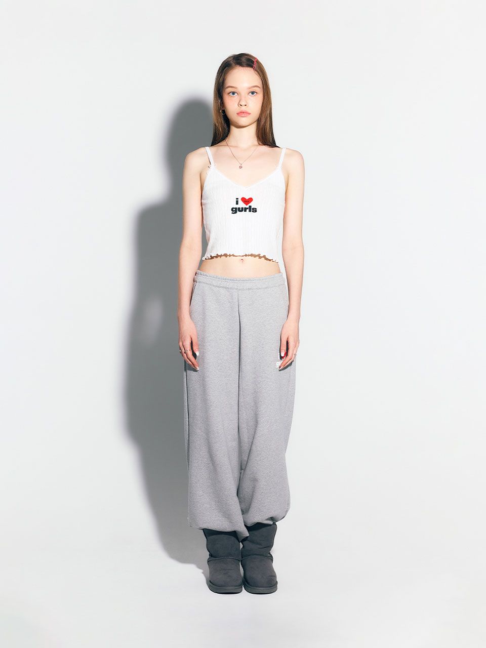 【韓国as if calie アズイフカリー】GURLS LOGO SWEAT PANTS MUSINSA公式 | ASIF CALIE GURLS LOGO SWEAT PANTS GRAY