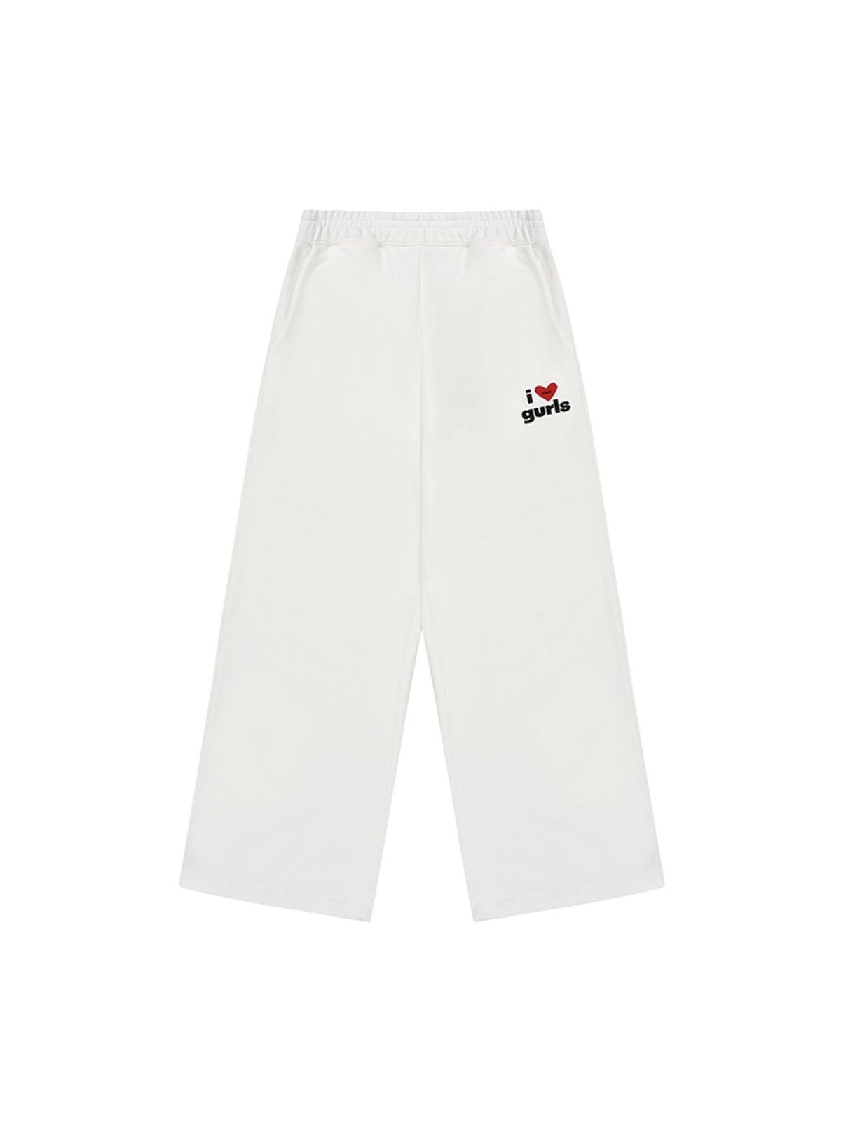 에즈이프 캘리(ASIF CALIE) GURLS LOGO SWEAT PANTS WHITE