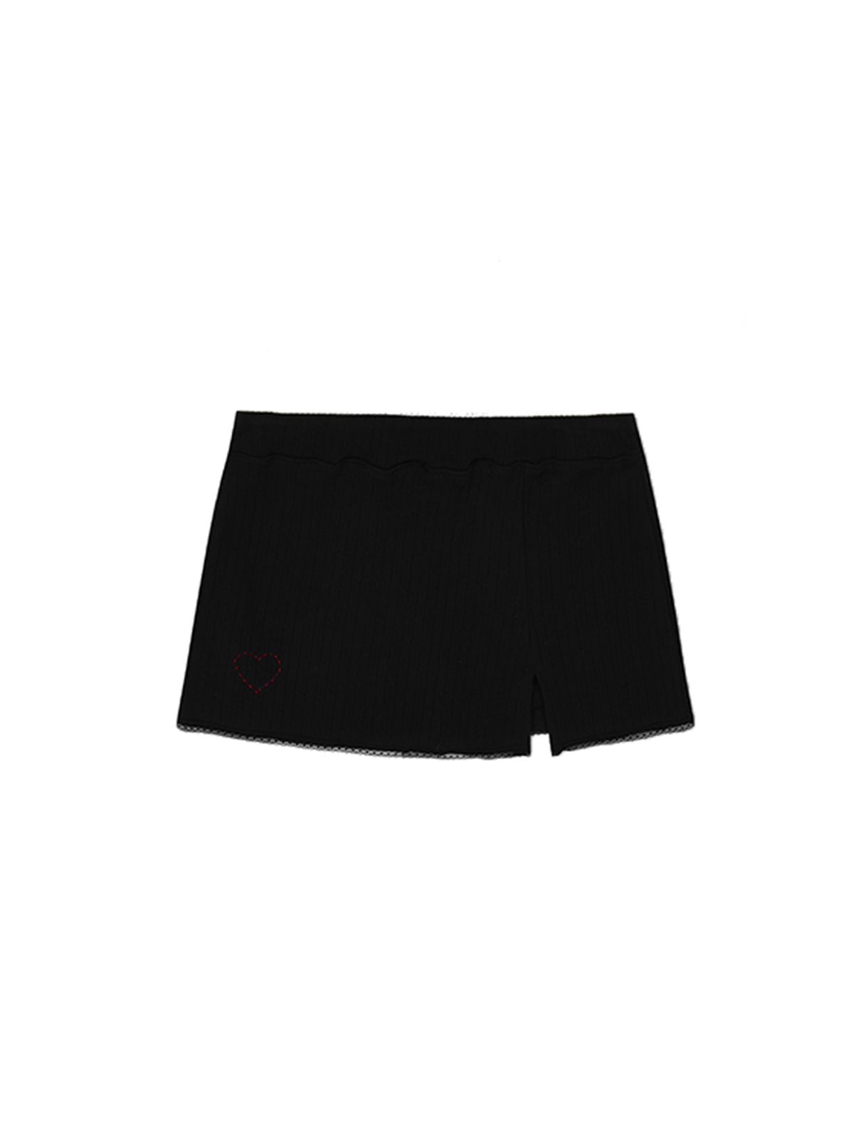 에즈이프 캘리(ASIF CALIE) GURLS SLIT TIGHT MINI SKIRT BLACK