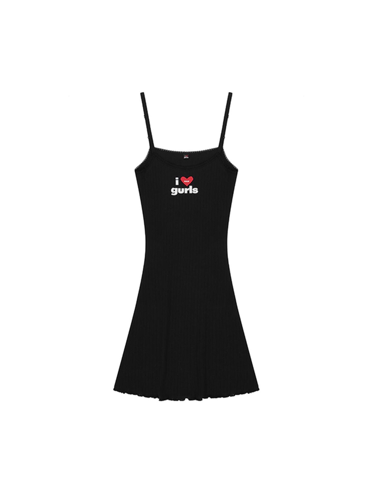 에즈이프 캘리(ASIF CALIE) LOVE GURLS LONG SLEEVELESS  BLACK