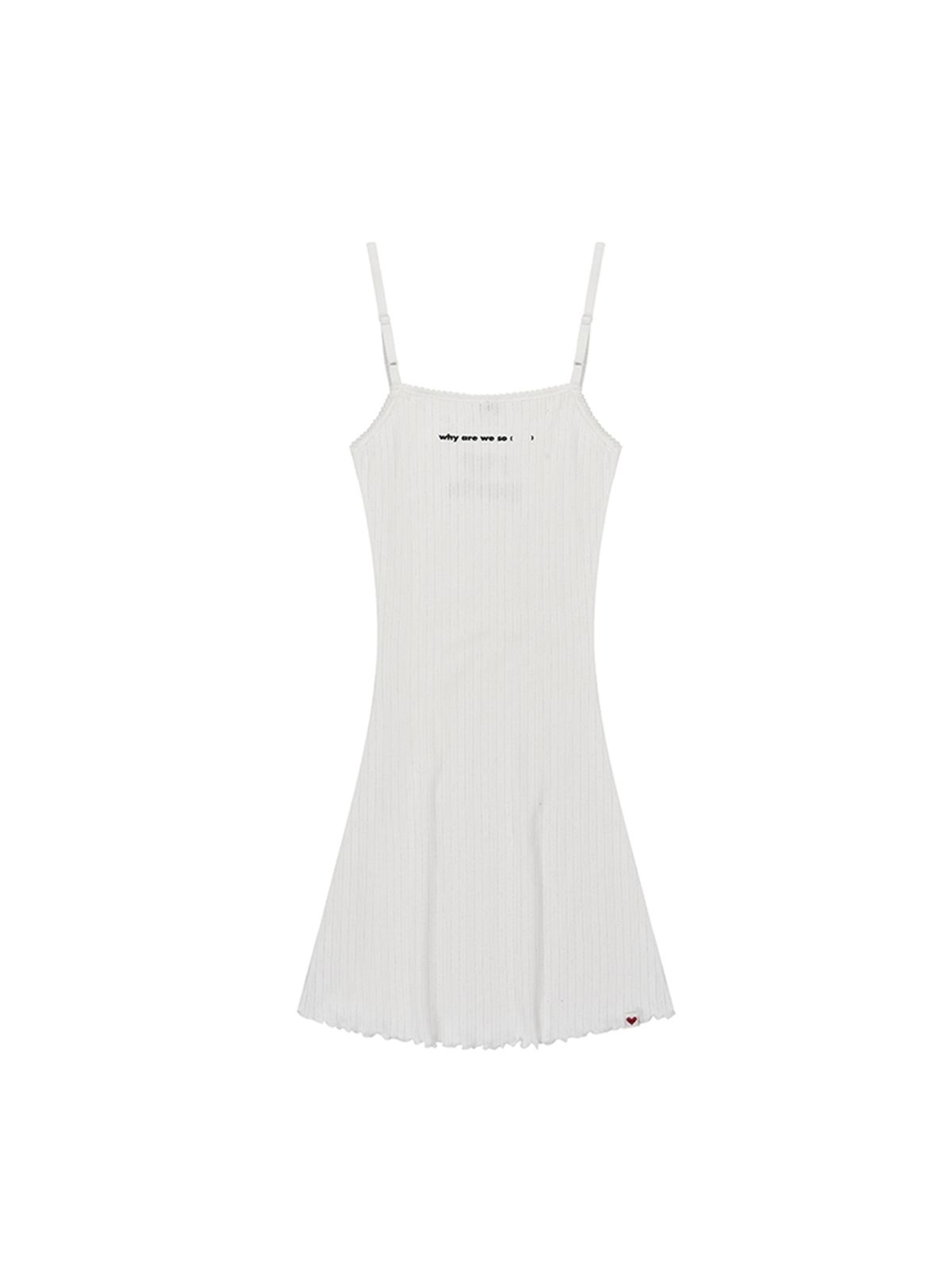 에즈이프 캘리(ASIF CALIE) LOVE GURLS LONG SLEEVELESS WHITE