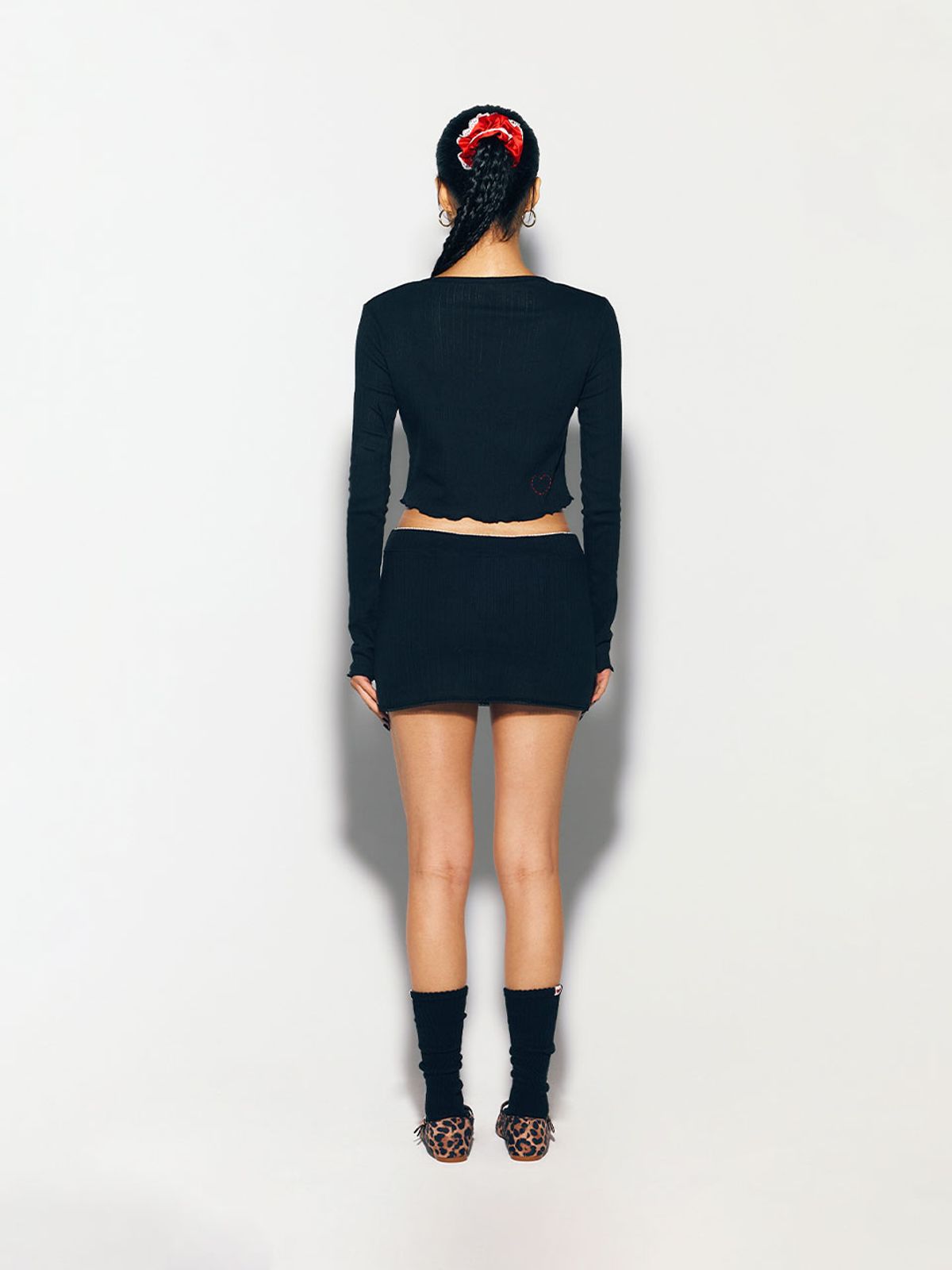 에즈이프 캘리(ASIF CALIE) GURLS BASIC CARDIGAN BLACK