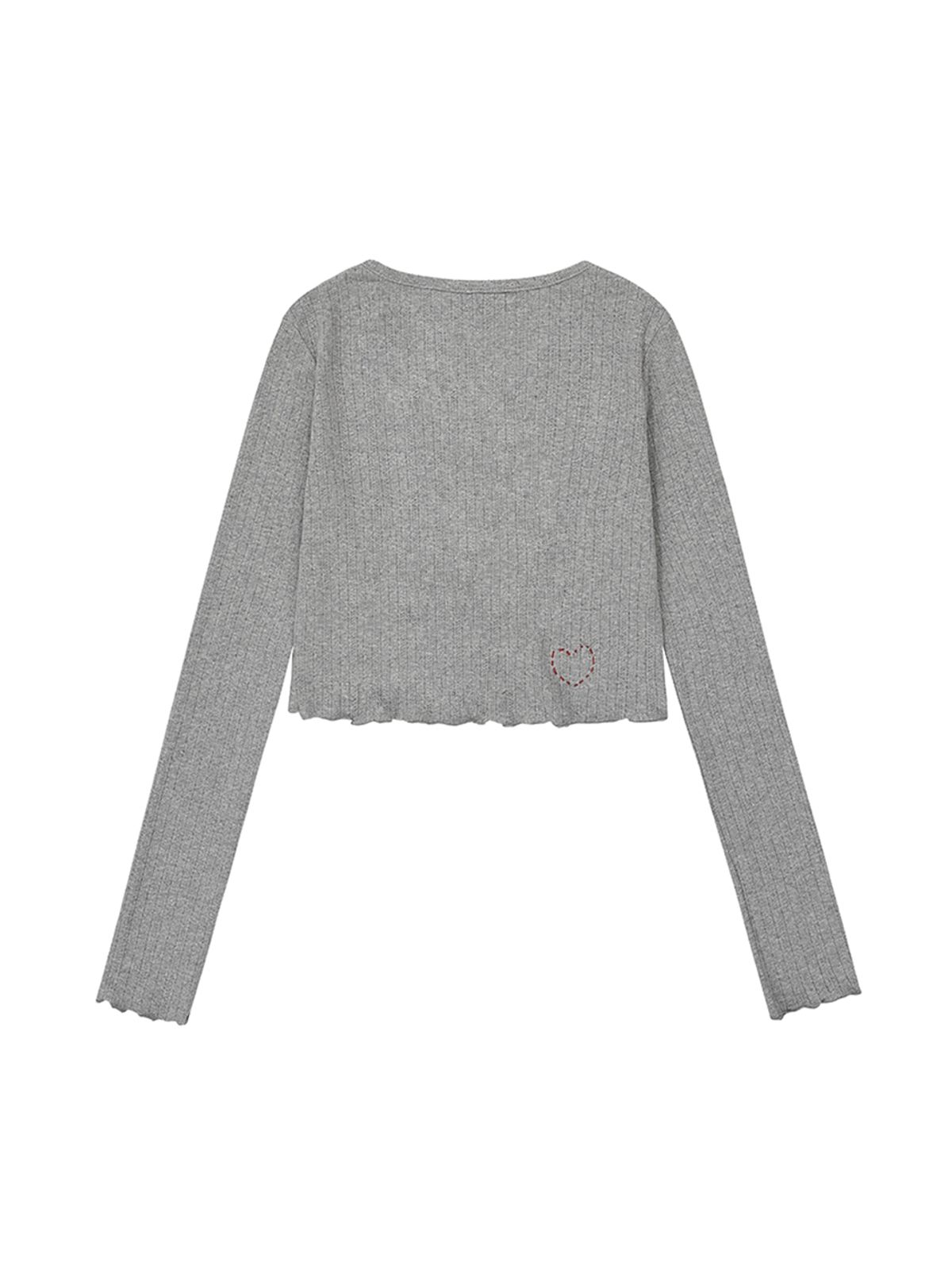 에즈이프 캘리(ASIF CALIE) GURLS BASIC CARDIGAN GRAY