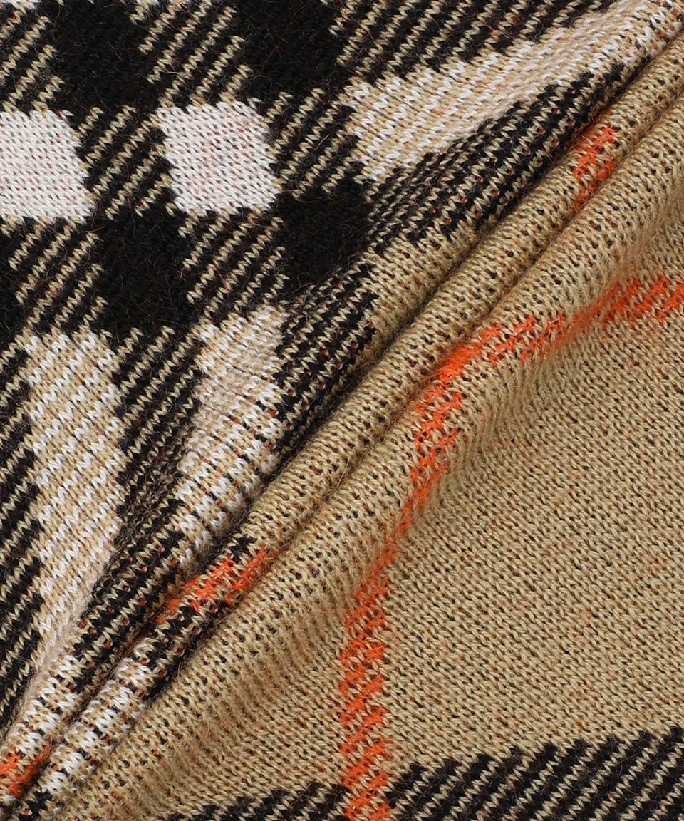 MUSINSA | BURBERRY Check Wool Mohair Blend Cardigan - Sand / 8093494