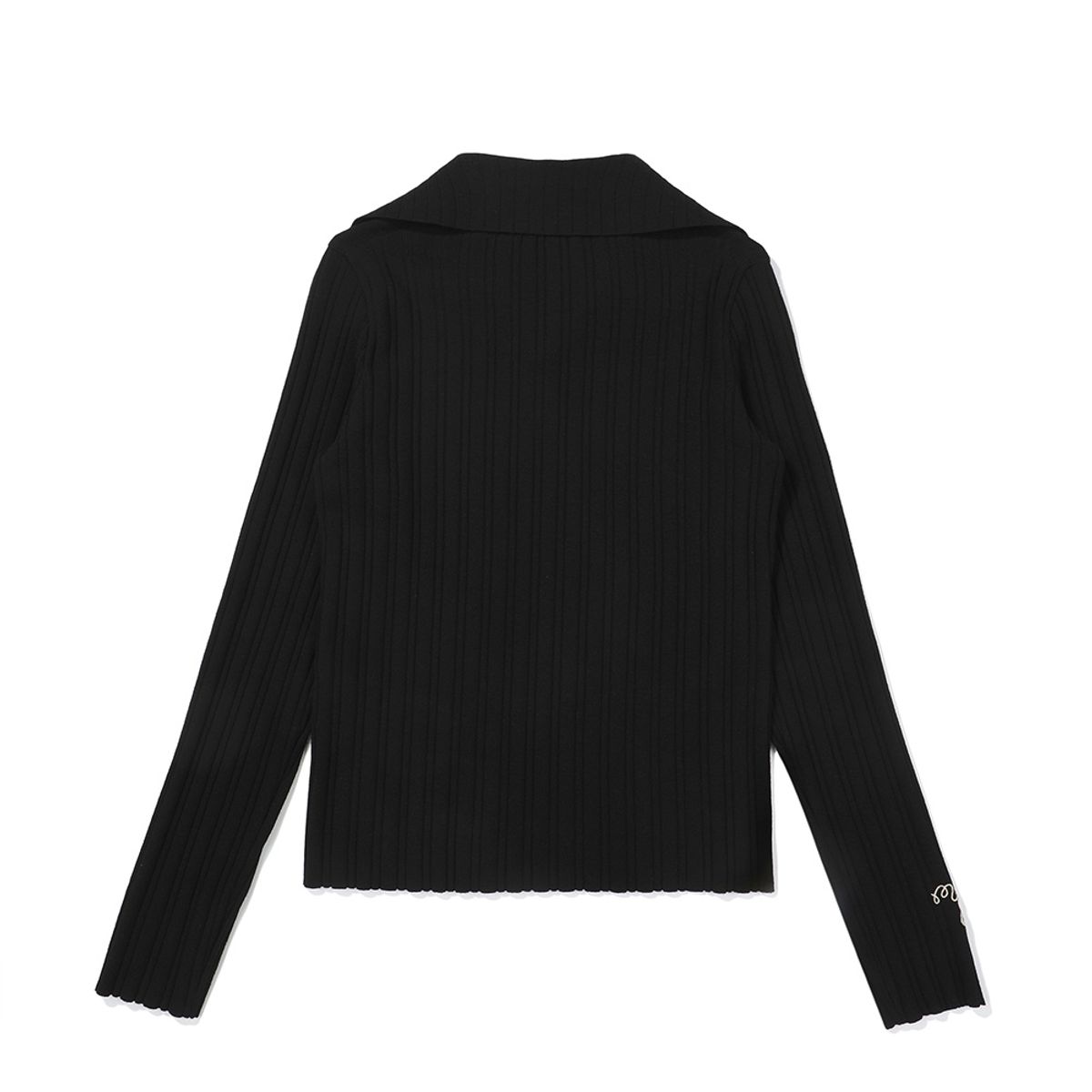 말본 골프(MALBON GOLF) 와이드 카라 니트탑 BLACK (WOMAN)