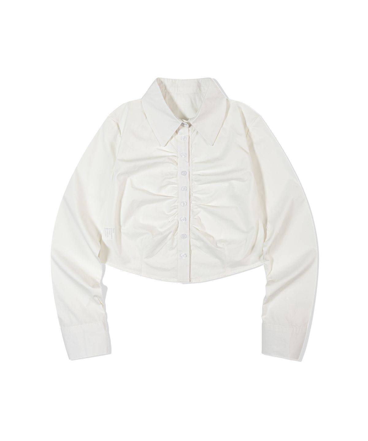 모아(MOAA) 루치드 웨이브 크롭 셔츠 (WHITE)