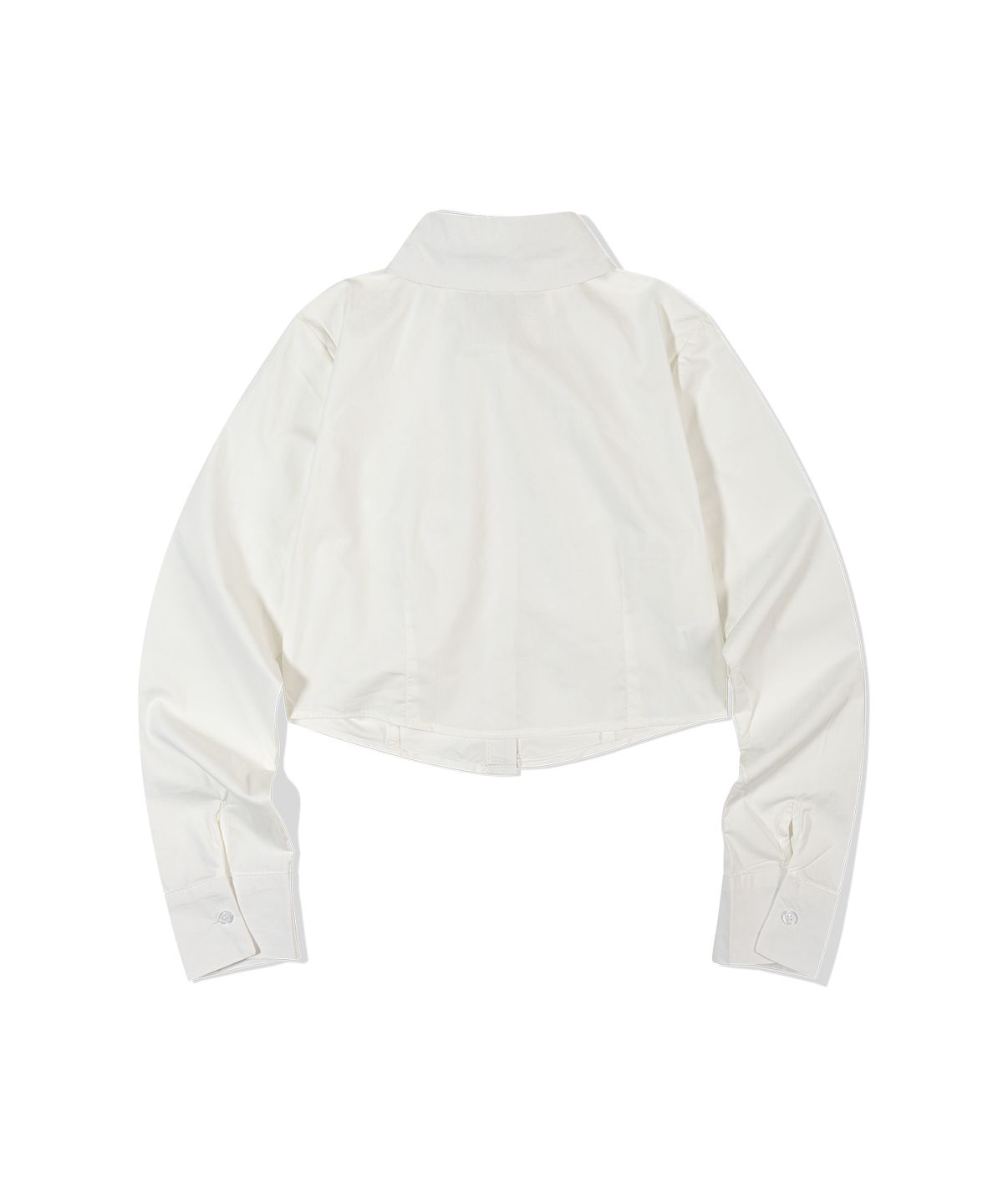 모아(MOAA) 루치드 웨이브 크롭 셔츠 (WHITE)