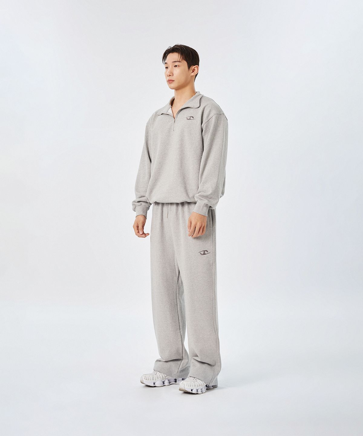 어드코어(ADCORE) ADCORE HALF ZIP-UP_ [Melange Gray]