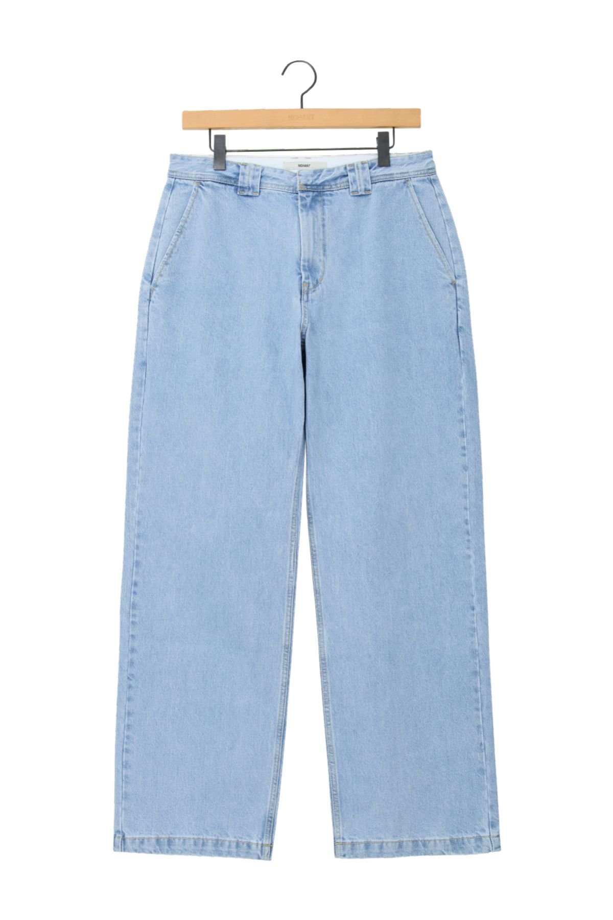 노앙(NOHANT) WASHED LOOSE FIT DENIM PANTS LIGHT BLUE