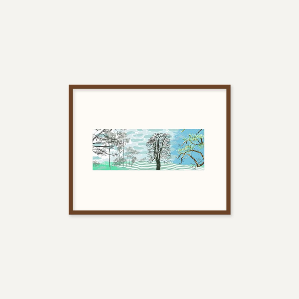 그릿시즌(GREET SEASON) 데이비드 호크니 A Year in Normandie_1 (액자 포함)