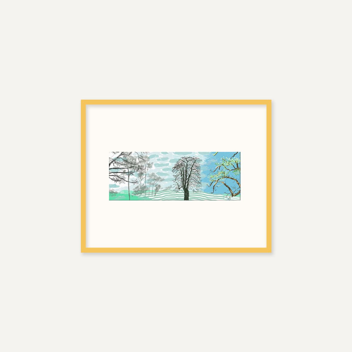 그릿시즌(GREET SEASON) 데이비드 호크니 A Year in Normandie_1 (액자 포함)
