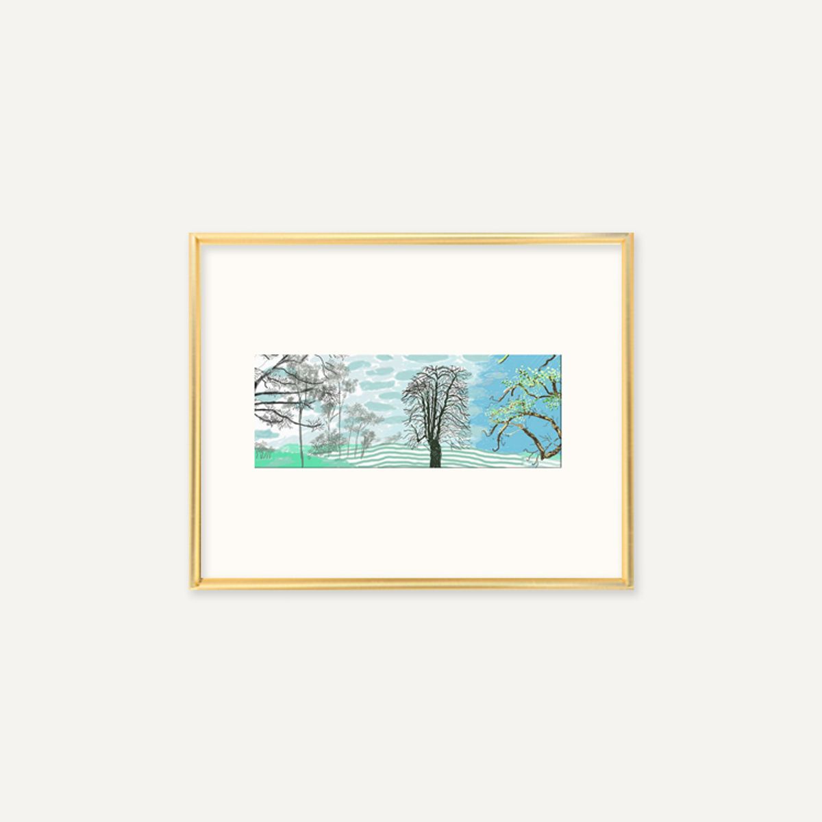 그릿시즌(GREET SEASON) 데이비드 호크니 A Year in Normandie_1 (액자 포함)
