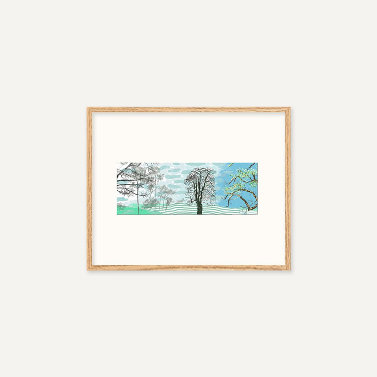 그릿시즌(GREET SEASON) 데이비드 호크니 A Year in Normandie_1 (액자 포함)