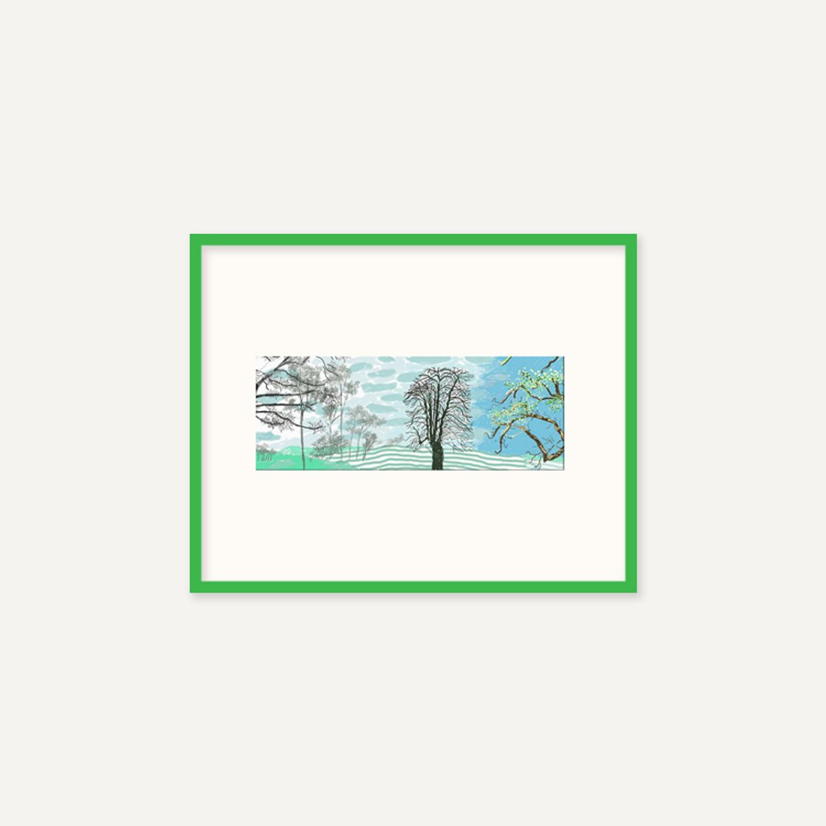 그릿시즌(GREET SEASON) 데이비드 호크니 A Year in Normandie_1 (액자 포함)