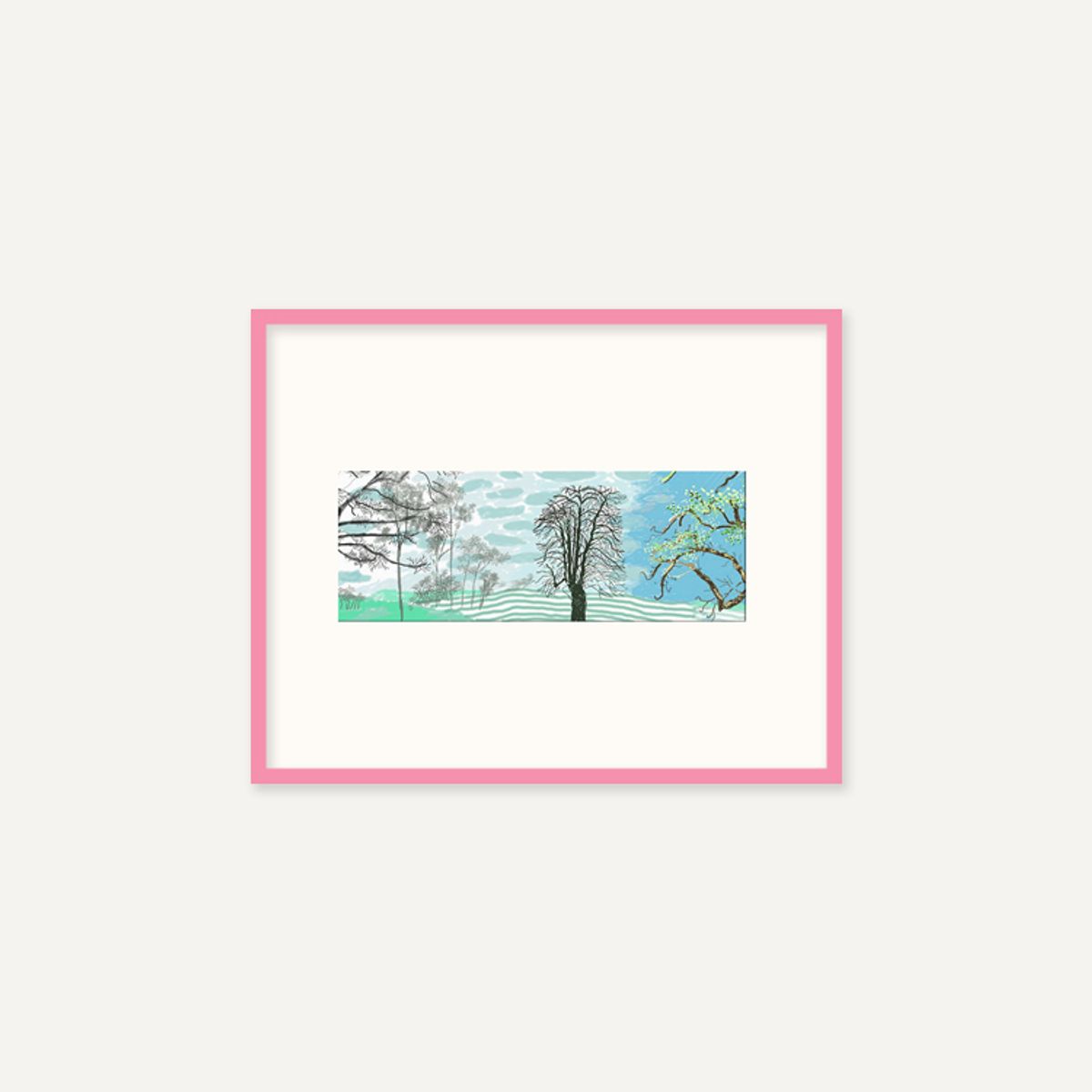 그릿시즌(GREET SEASON) 데이비드 호크니 A Year in Normandie_1 (액자 포함)