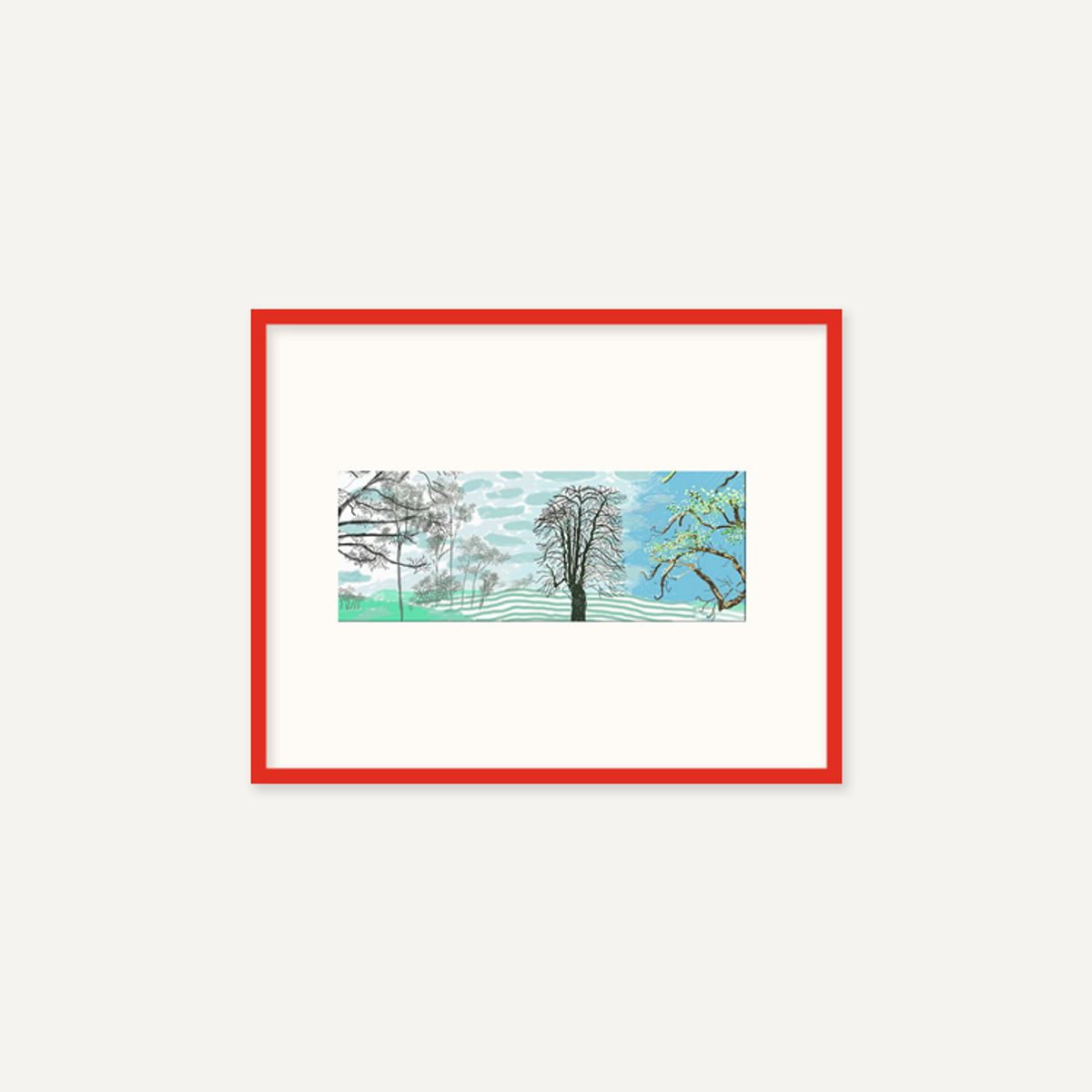그릿시즌(GREET SEASON) 데이비드 호크니 A Year in Normandie_1 (액자 포함)