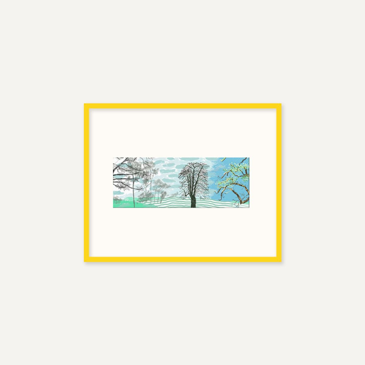 그릿시즌(GREET SEASON) 데이비드 호크니 A Year in Normandie_1 (액자 포함)