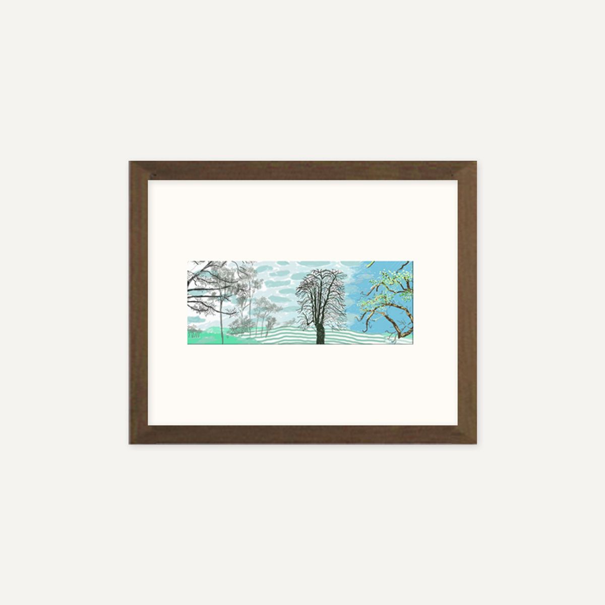 그릿시즌(GREET SEASON) 데이비드 호크니 A Year in Normandie_1 (액자 포함)