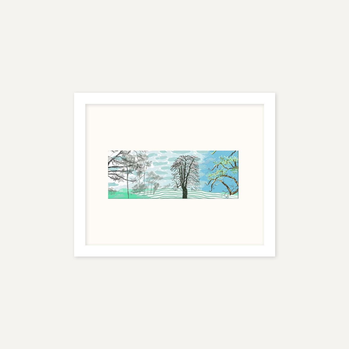 그릿시즌(GREET SEASON) 데이비드 호크니 A Year in Normandie_1 (액자 포함)