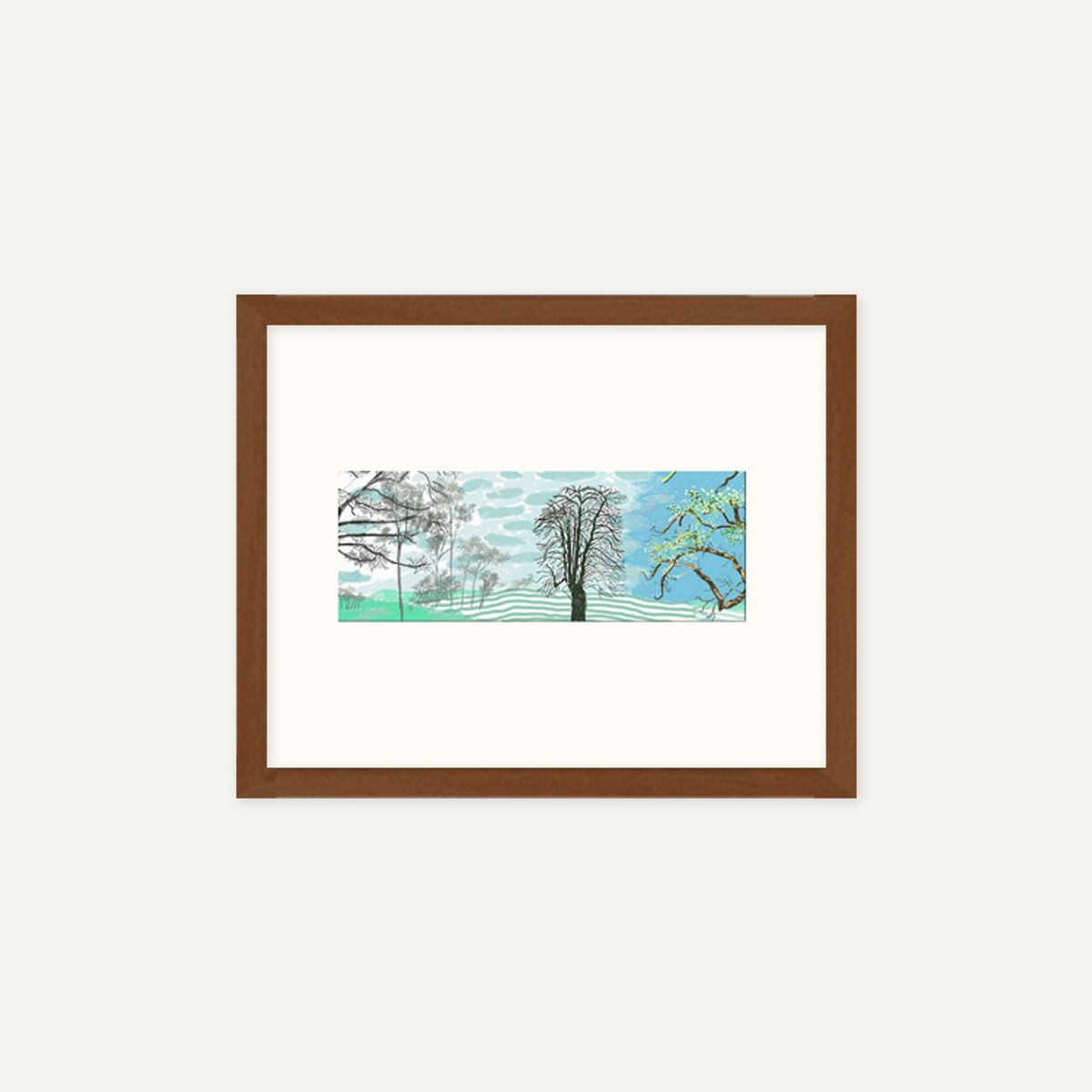 그릿시즌(GREET SEASON) 데이비드 호크니 A Year in Normandie_1 (액자 포함)