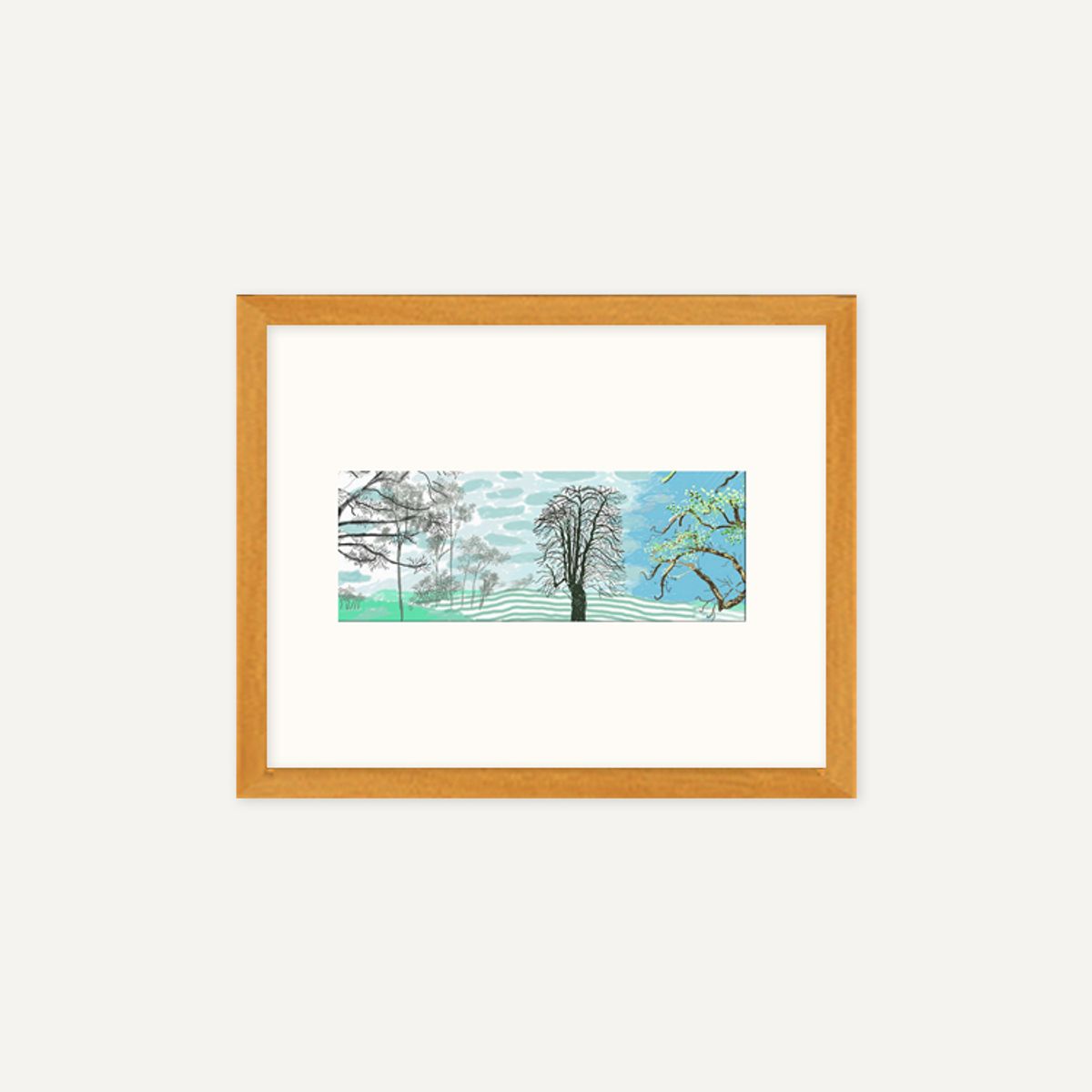 그릿시즌(GREET SEASON) 데이비드 호크니 A Year in Normandie_1 (액자 포함)