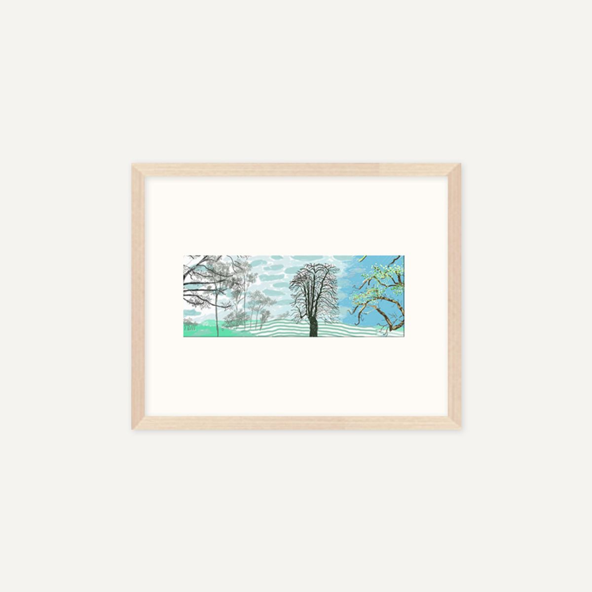 그릿시즌(GREET SEASON) 데이비드 호크니 A Year in Normandie_1 (액자 포함)