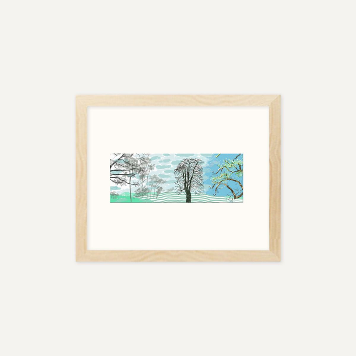 그릿시즌(GREET SEASON) 데이비드 호크니 A Year in Normandie_1 (액자 포함)