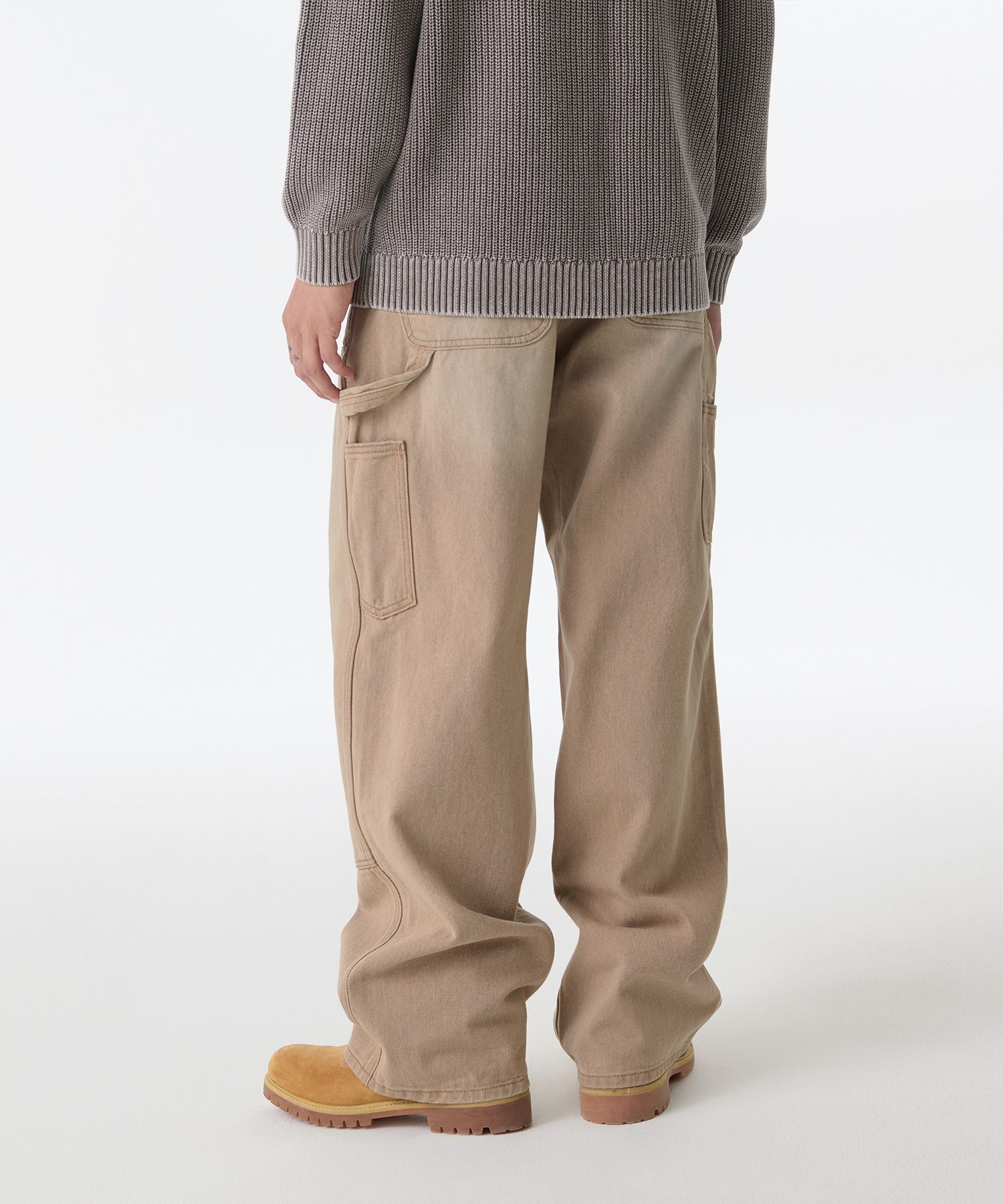 MUSINSA | MUSINSA STANDARD Pigment Denim Wide Double Knee