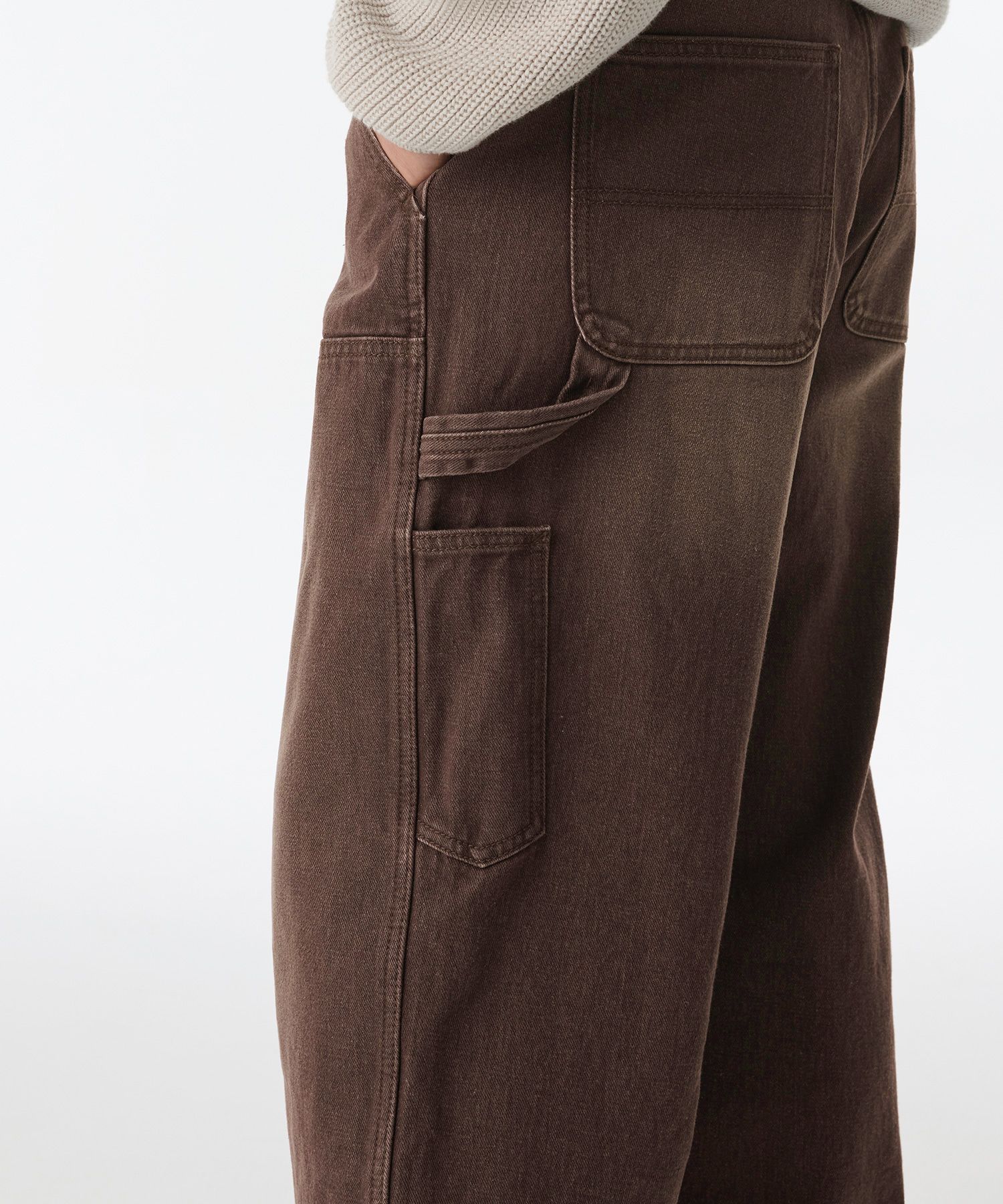 ★MUSINSA STANDARD★ Pigment Denim Wide Double Knee Carpente MUSINSA | MUSINSA STANDARD Pigment Denim Wide Double Knee