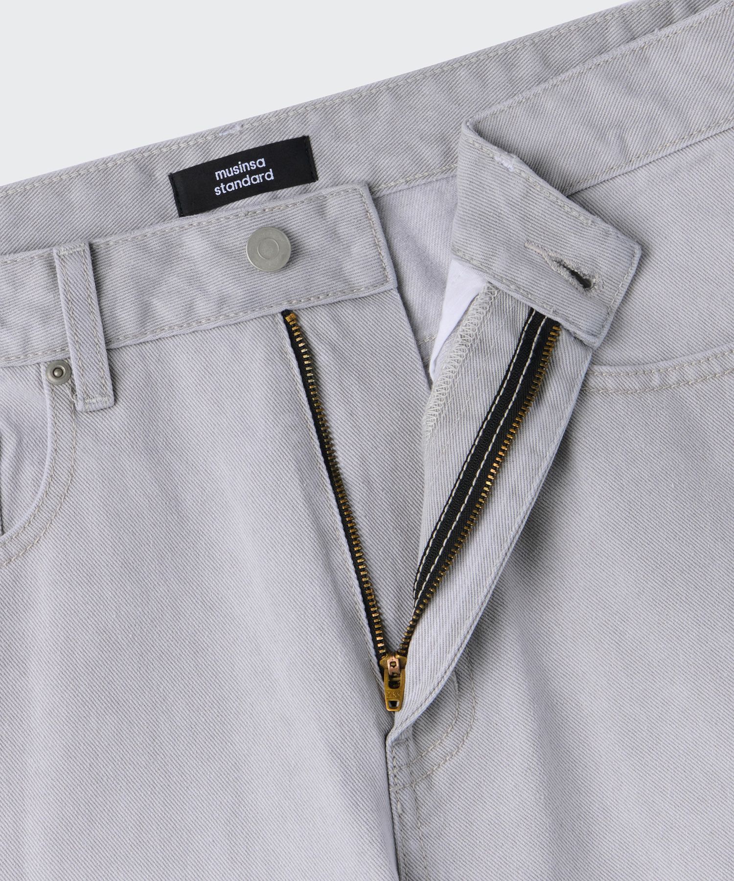 ★MUSINSA STANDARD★ Pigment wide denim pants gray MMDNP523- MUSINSA | MUSINSA STANDARD Pigment Wide Denim Pants [Gray]