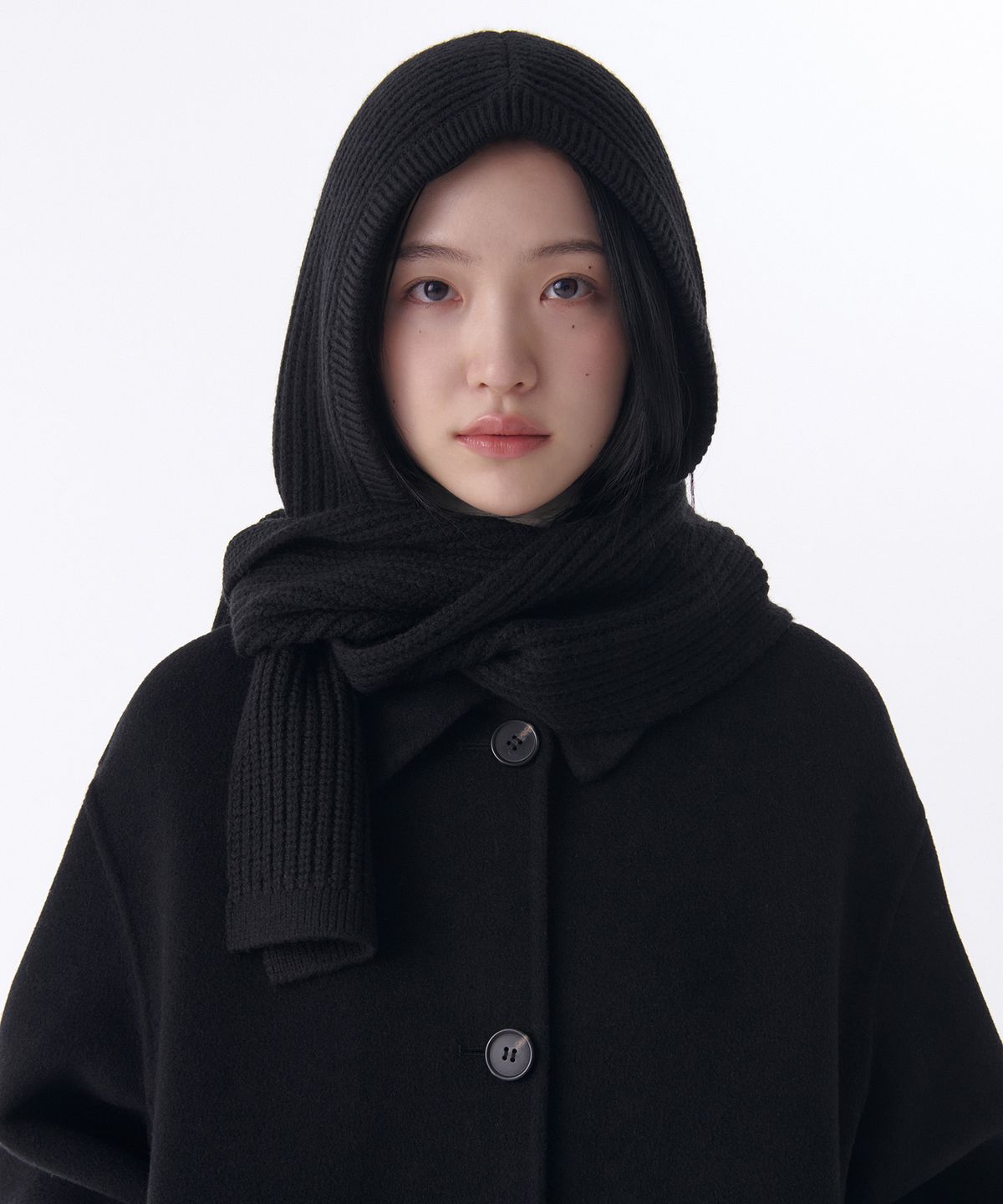 무신사 스탠다드 우먼(MUSINSA STANDARD WOMAN) 우먼즈 머플러 바라클라바 [블랙]